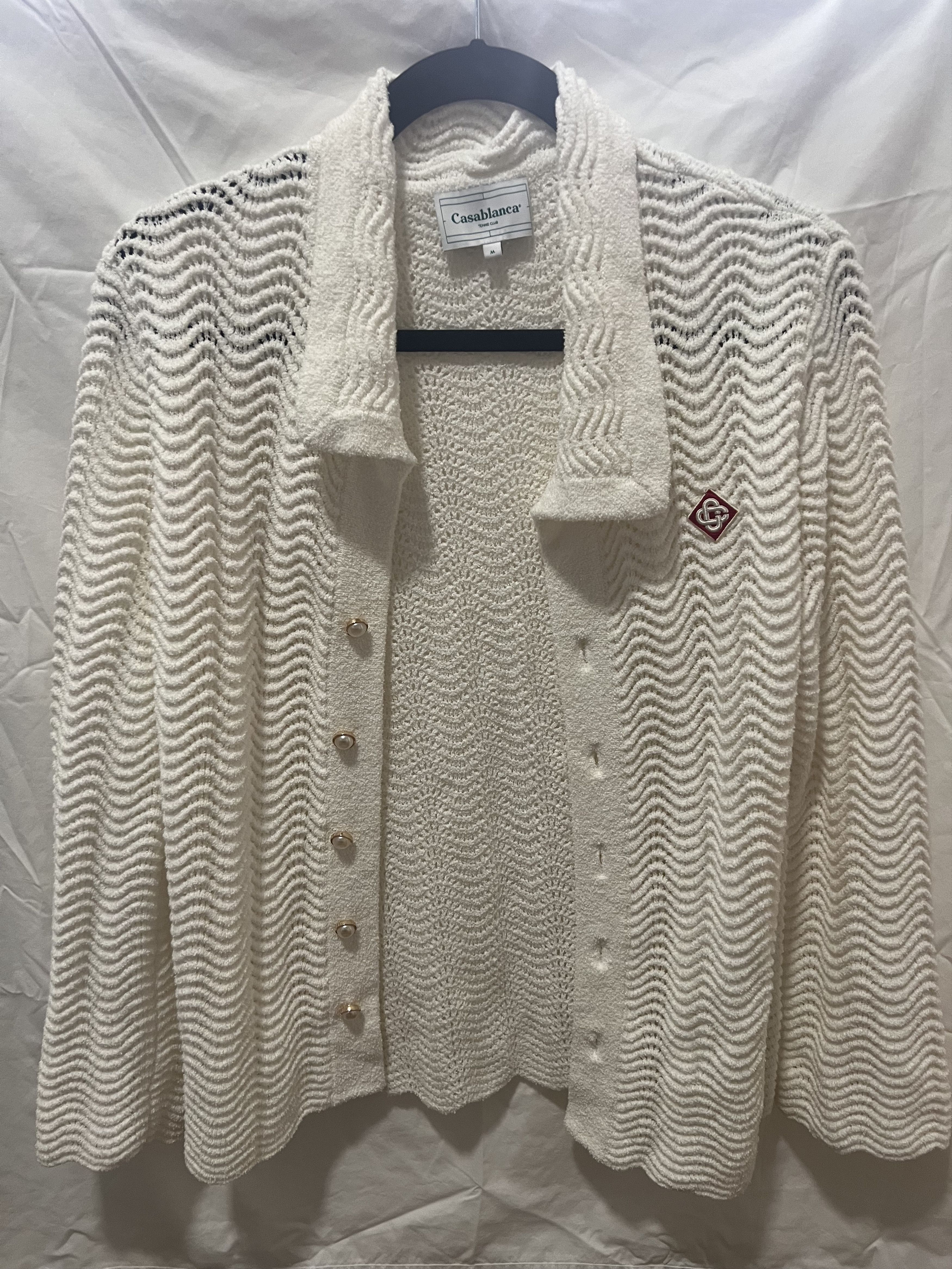 Casablanca Wavy Crochet Cardigan Size US M / EU 48-50 / 2 - 1 Thumbnail