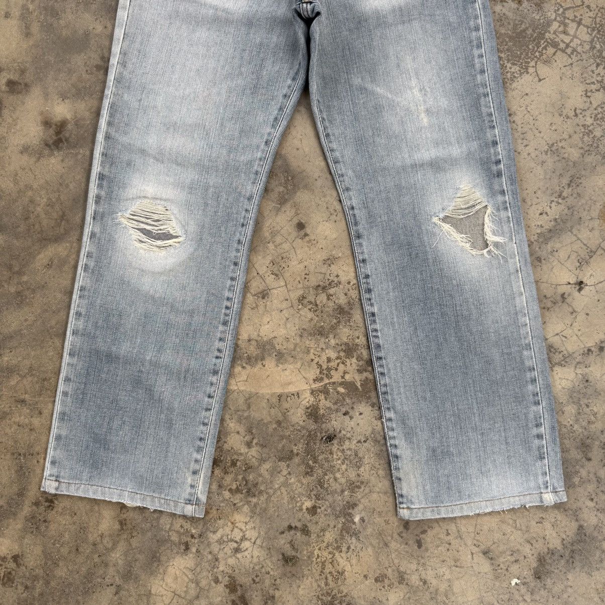 Edwin VINTAGE EDWIN FADED RIPPED JEANS DENIM PANTS Size US 31 - 3 Thumbnail