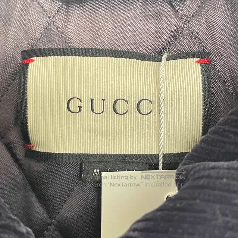 Gucci Gucci Dark blue corduroy bee shield embroidery lapel long- Size US L / EU 52-54 / 3 - 5 Thumbnail