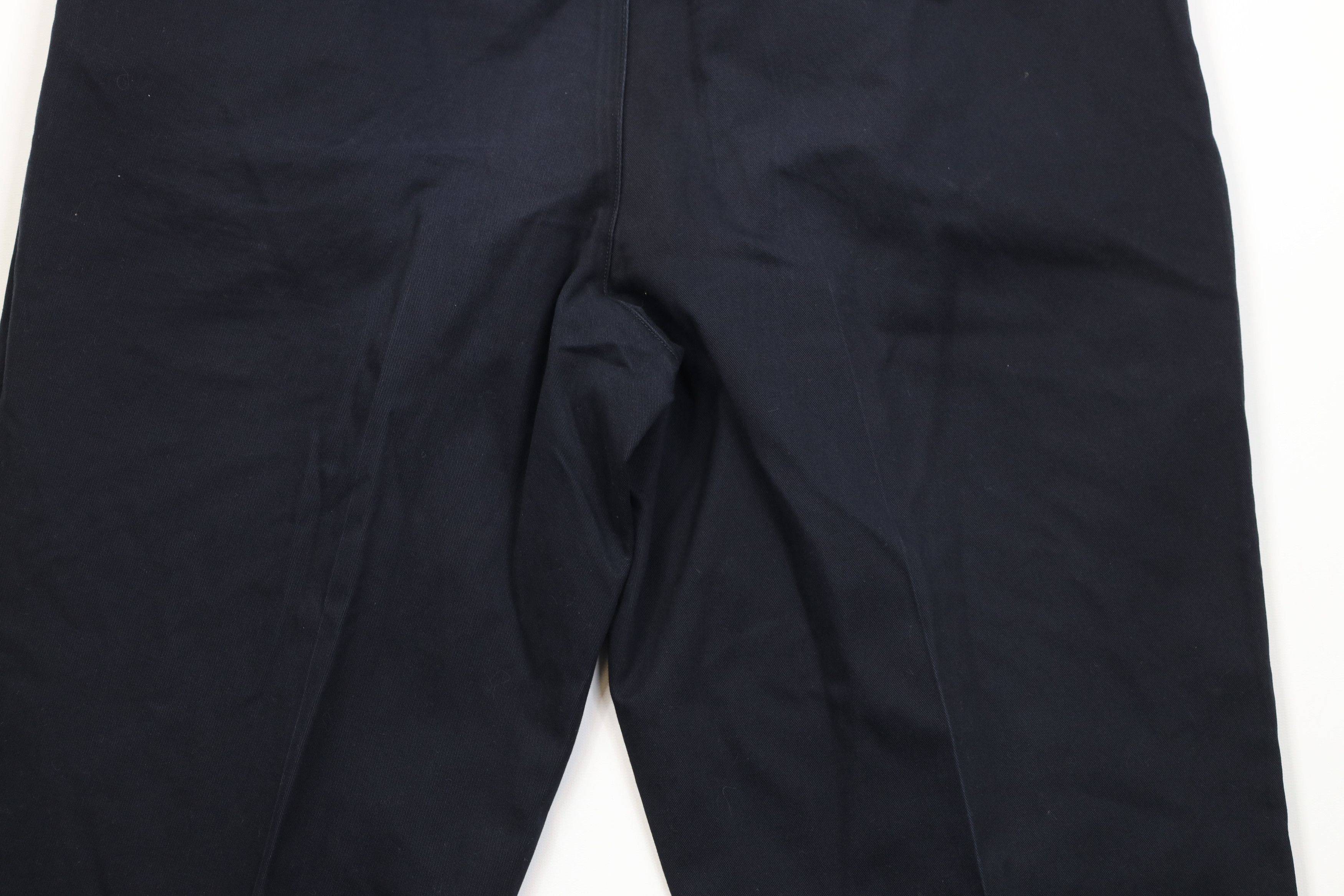 Lands' End Vintage Lands End Wide Leg Chino Pants Trousers Navy Blue Size US 38 / EU 54 - 11 Thumbnail