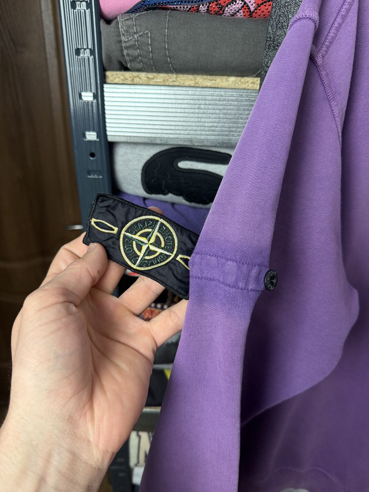 Stone Island Vintage Stone Island Hoodie Crazy Distressed Size US L / EU 52-54 / 3 - 12 Thumbnail
