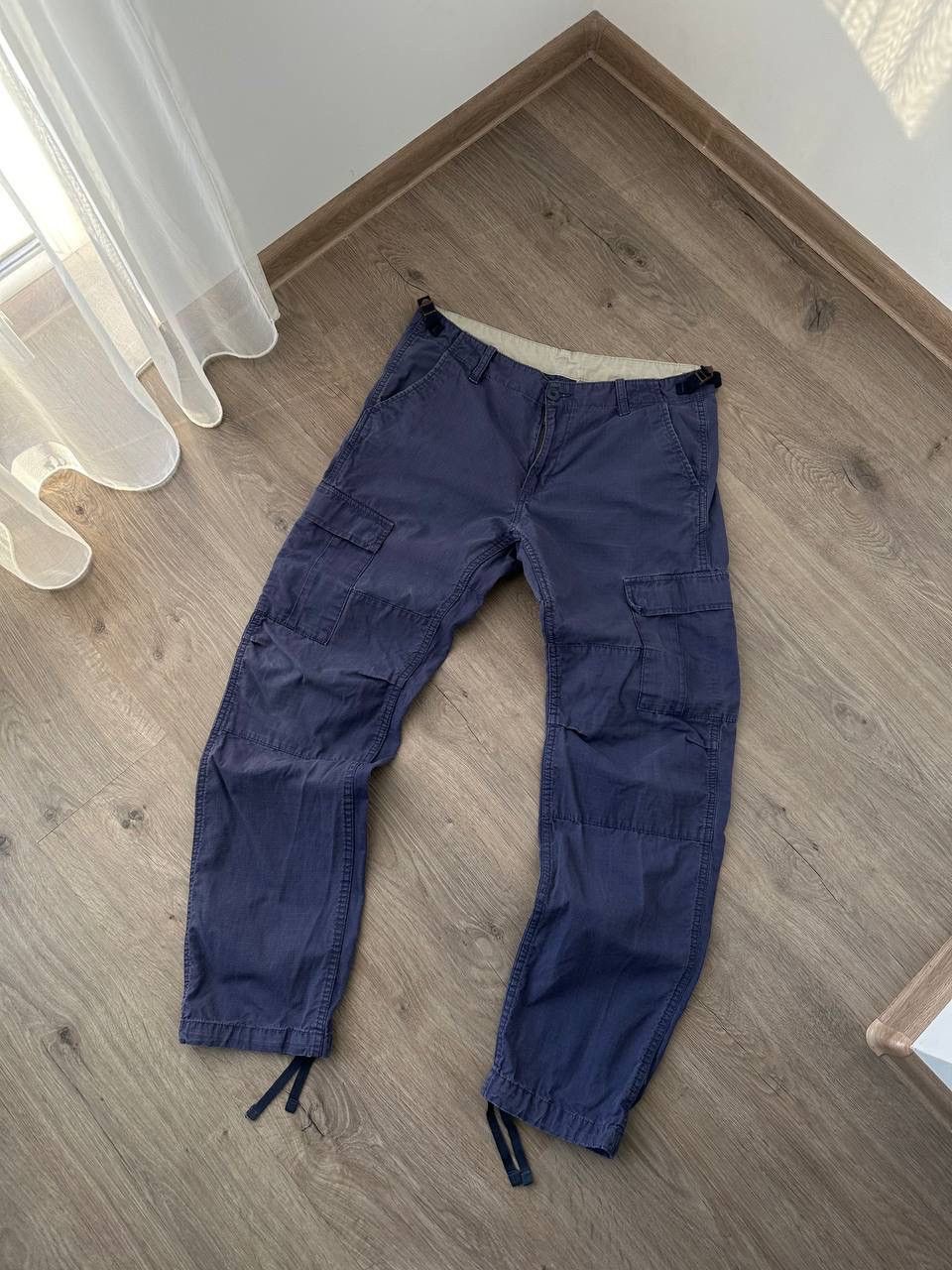 Carhartt × Carhartt Wip × Vintage Vintage Carhartt Aviation Blue Cargo Pants Size US 32 / EU 48 - 12 Thumbnail