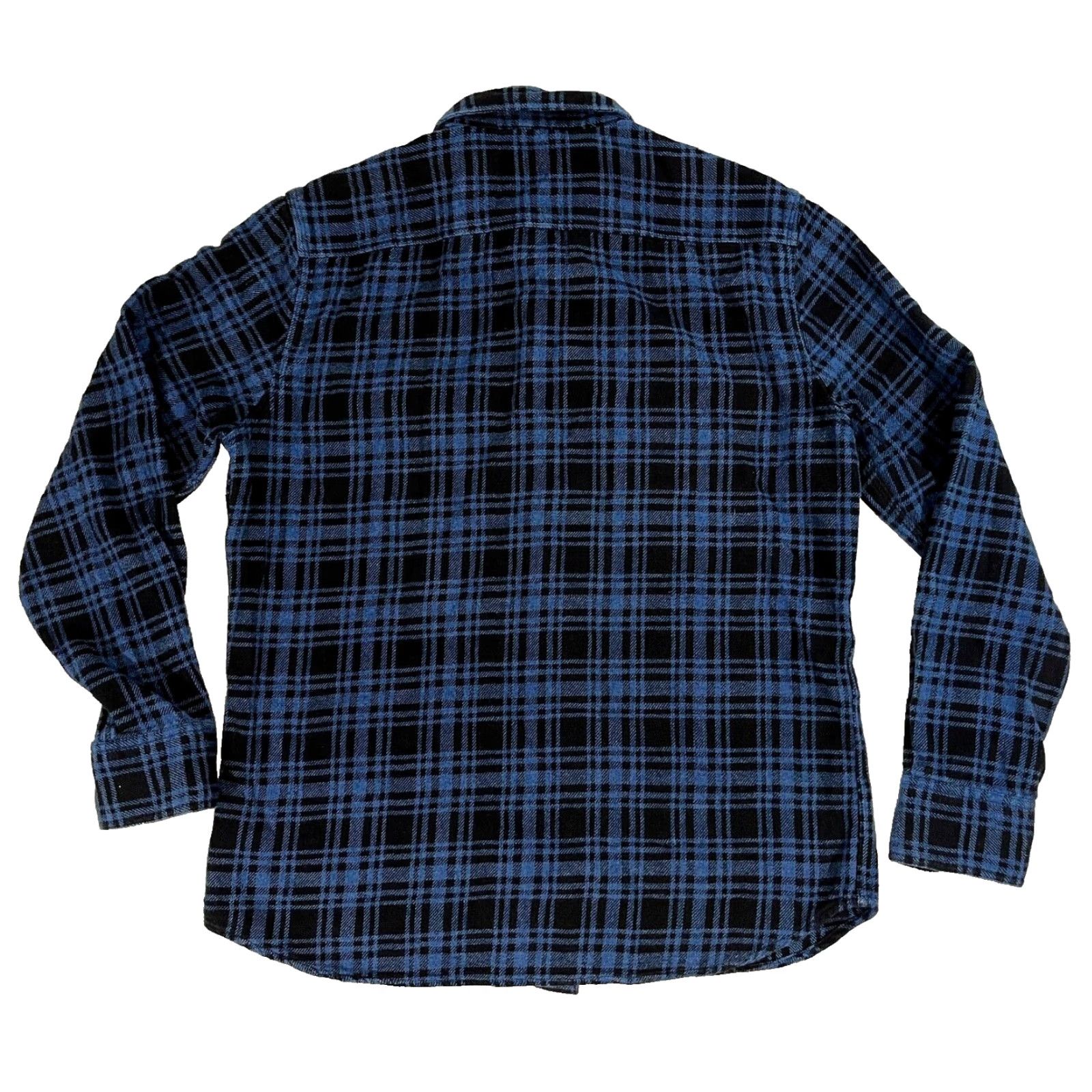 Faherty VINTAGE Faherty Indigo Workshirt Indigo Night Plaid Flannel Button-Up M Faherty Mens Size US M / EU 48-50 / 2 - 3 Thumbnail