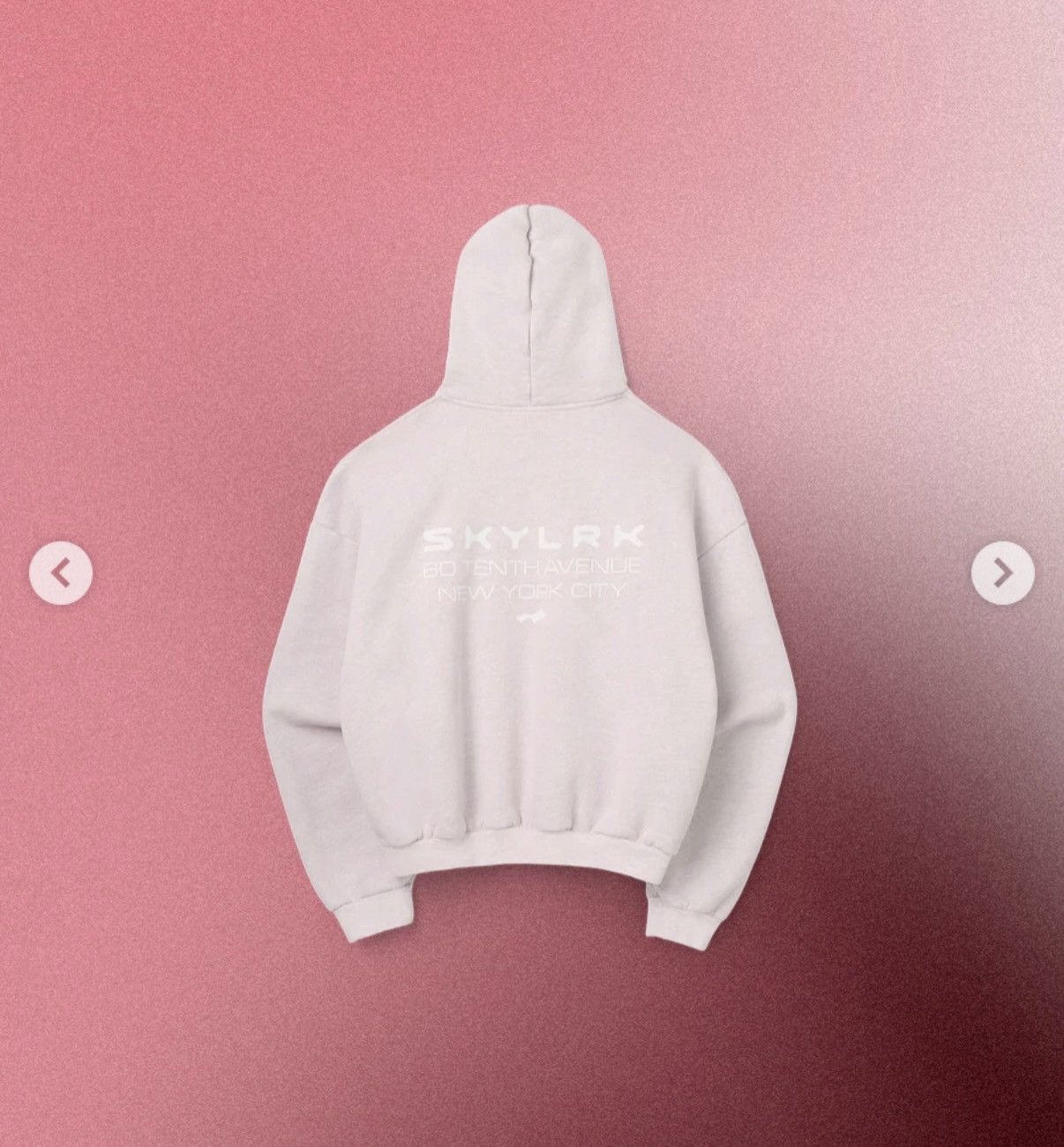SKYLRK SKYLRK 'CLOUDY PINK' ZIP UP HOODIE | Grailed