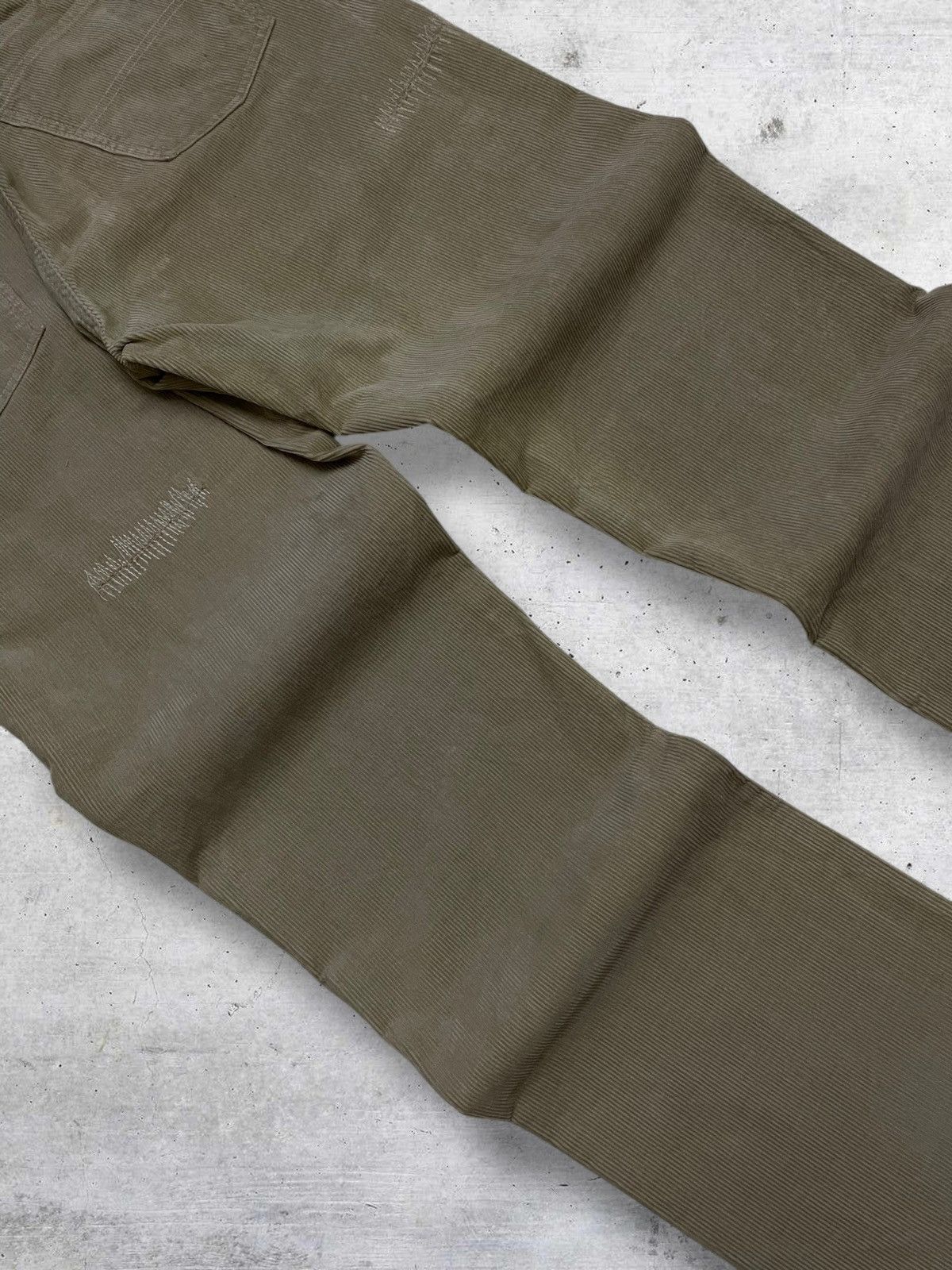 Japanese Brand XESCPAE JAPAN DESIGNER STREETWEAR DISTRESSED CORDUROY PANT Size US 33 - 8 Thumbnail