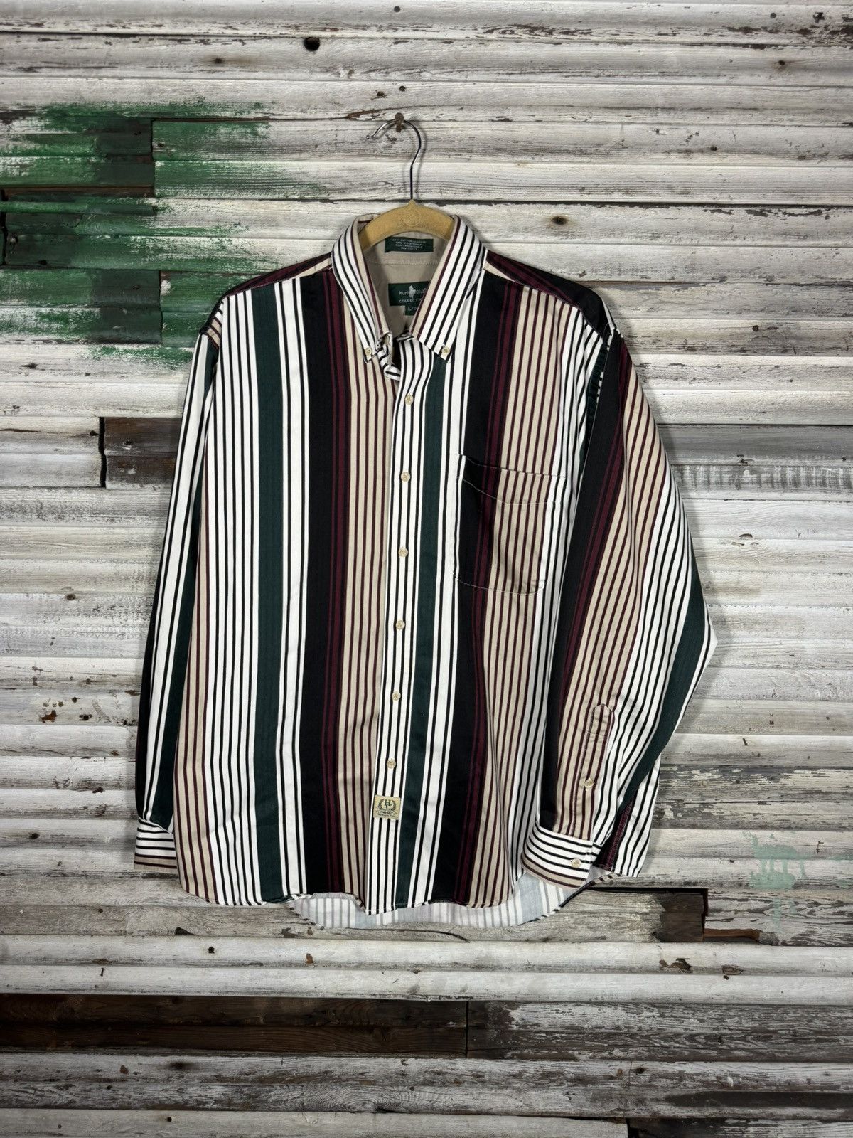 Vintage Vintage Striped Shirt Size US L / EU 52-54 / 3 - 1 Thumbnail