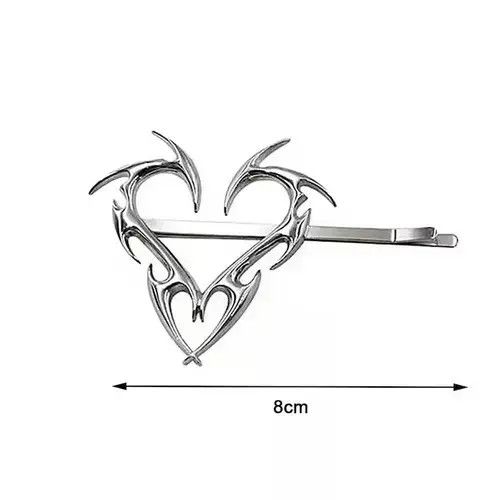 Japanese Brand 2pcs Silver hair clip Size ONE SIZE - 3 Thumbnail