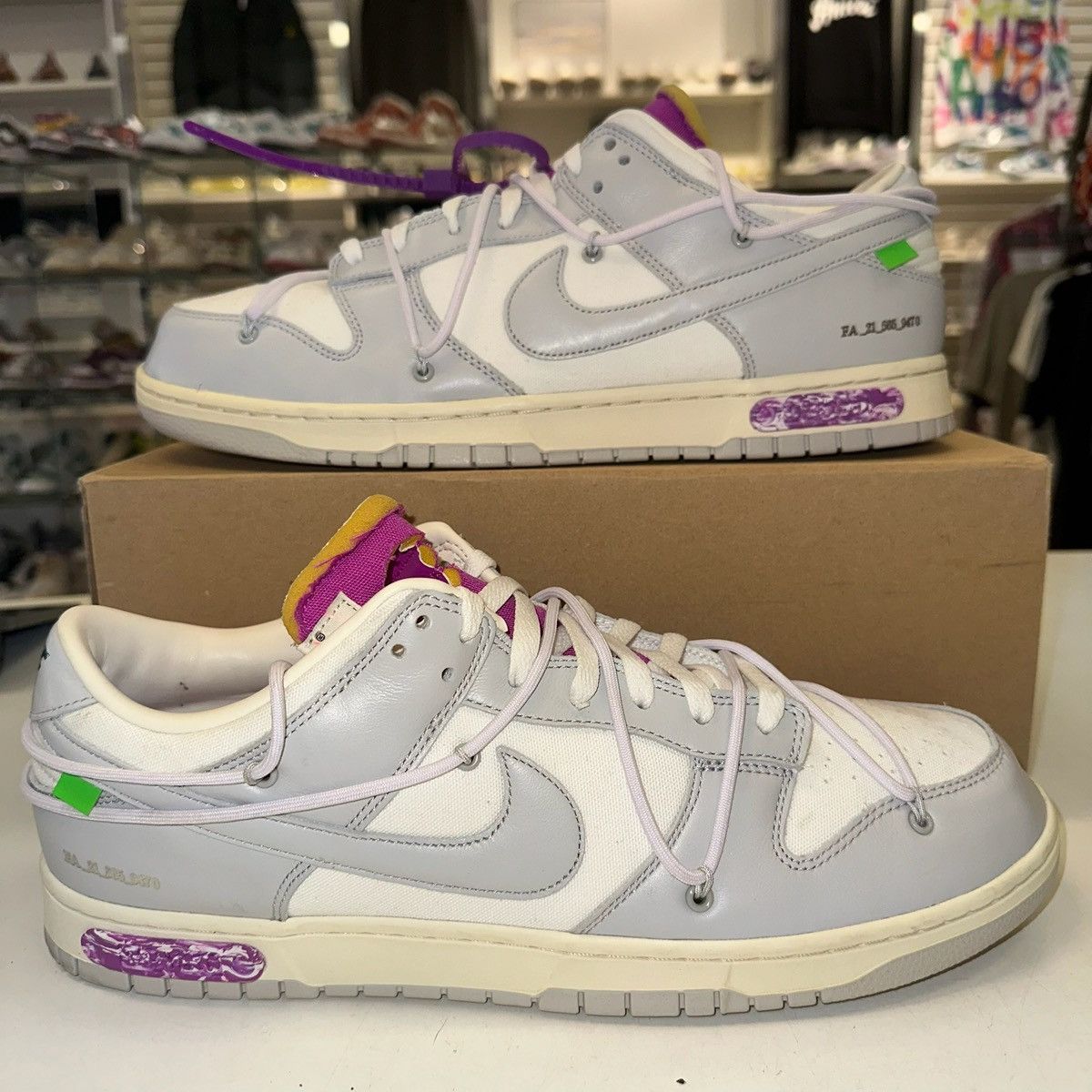 Nike × Off-White × Virgil Abloh Size 15 -Nike Off-White x Dunk Low Lot 03 of 50 - DM1602-118 Size US 15 / EU 48 - 1 Thumbnail