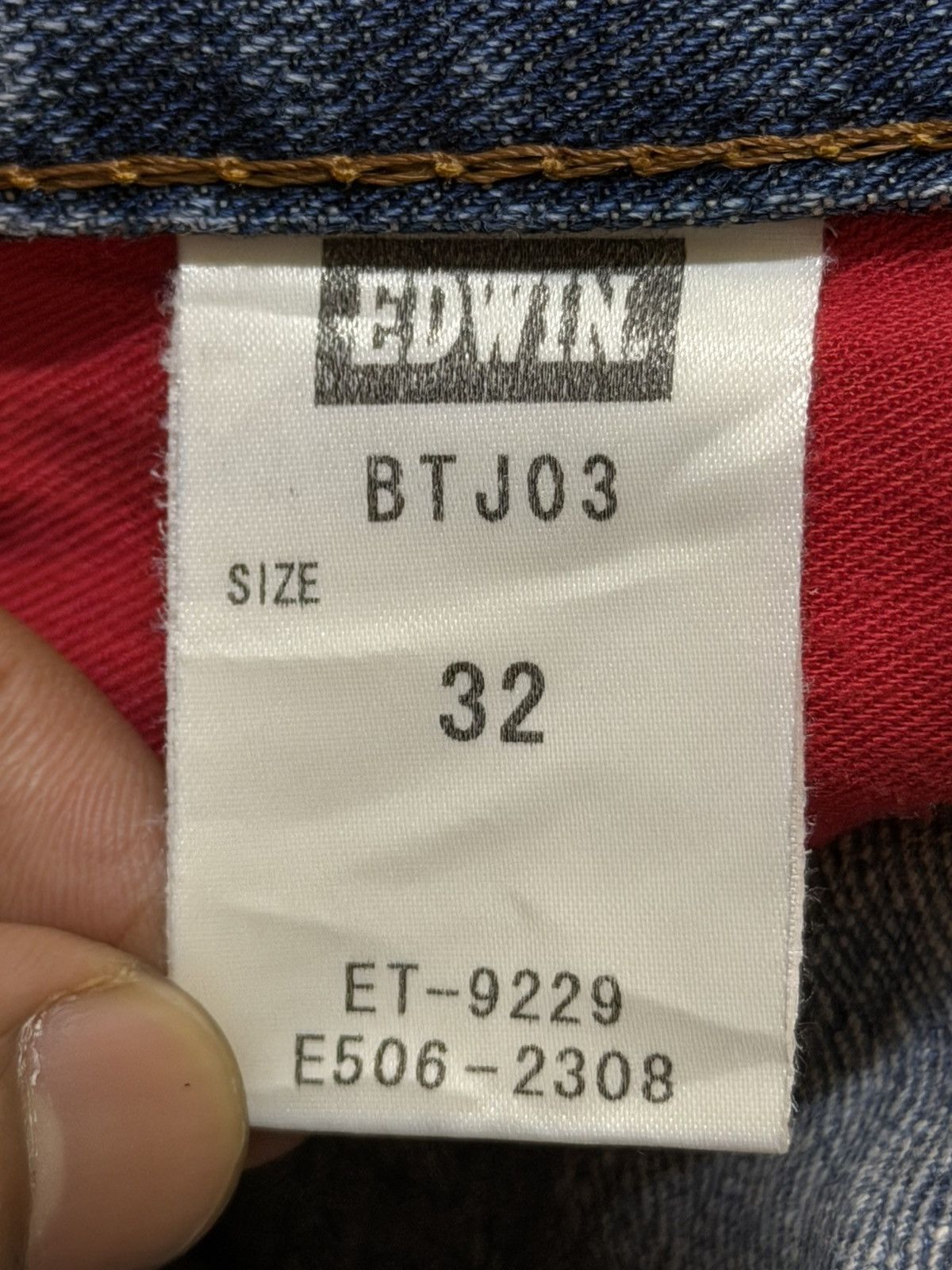 Edwin Vintage 90s Japan Edwin Blue Trip Faded Wash Wide Leg Baggy Size US 34 / EU 50 - 8 Thumbnail