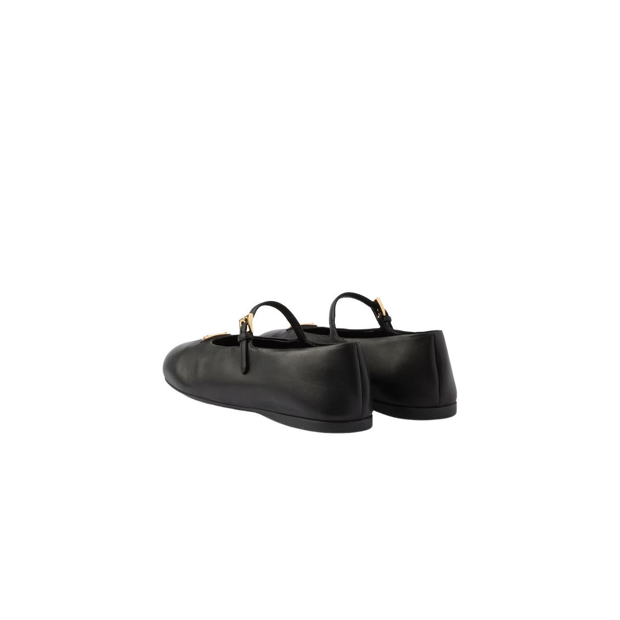 Prada PRADA $1070 Black Nappa Leather Ballerinas New & Authentic ( Size US 10 / IT 40 - 4 Thumbnail