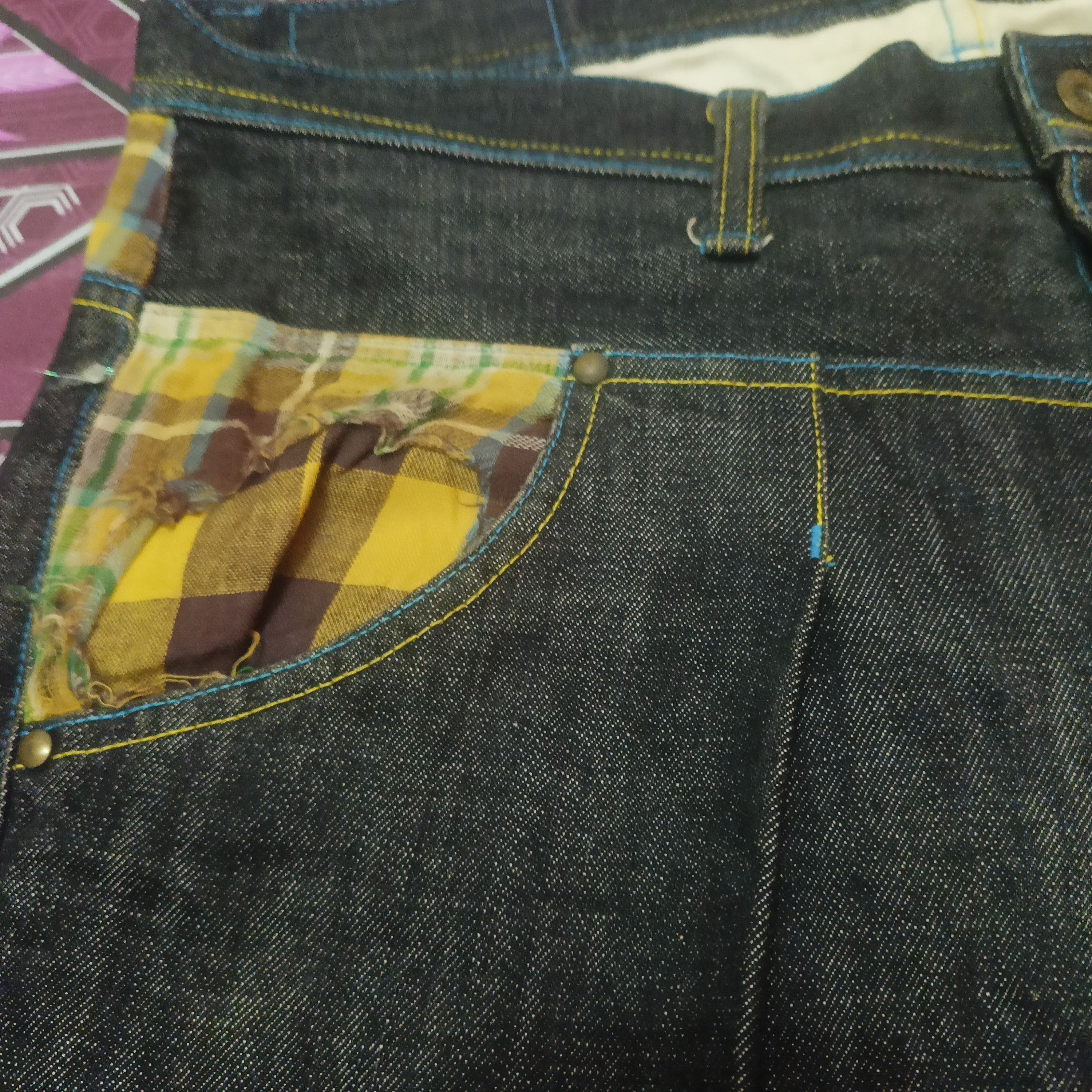 Japanese Brand Rare!!! Japanese Concave attempt jeans pocket navajo design Size US 35 - 5 Thumbnail