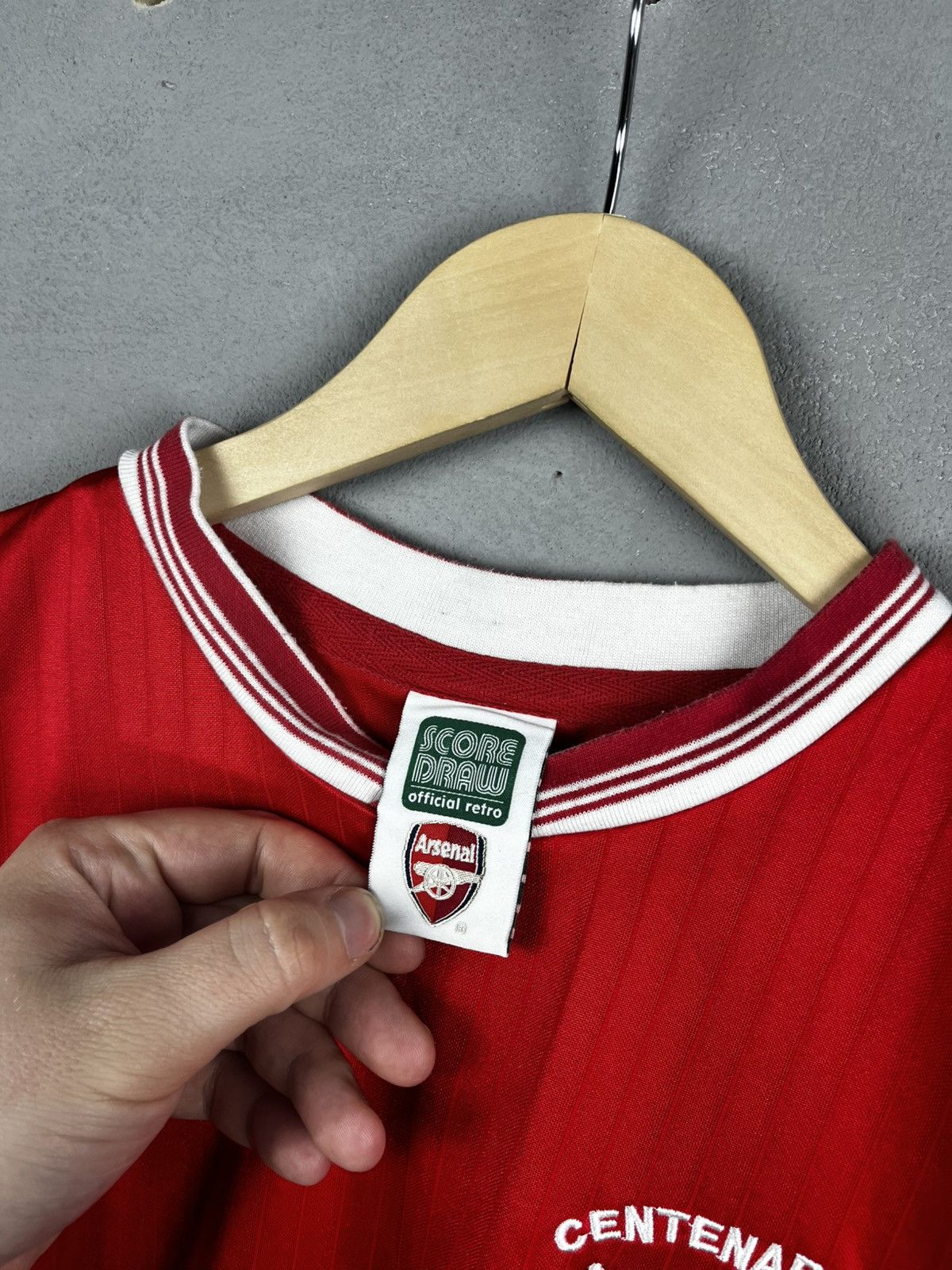 Vintage ARSENAL LONDON 80s HOME FOOTBALL SHIRT SOCCER JERSEY SCOR Size US M / EU 48-50 / 2 - 3 Thumbnail