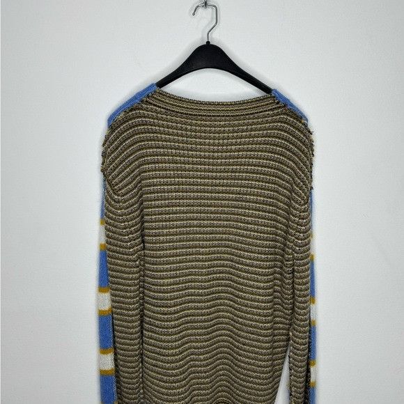 Marni Marni Blue Striped Mohair Wool Jumper Men’s IT 52/XL Size US XL / EU 56 / 4 - 8 Thumbnail