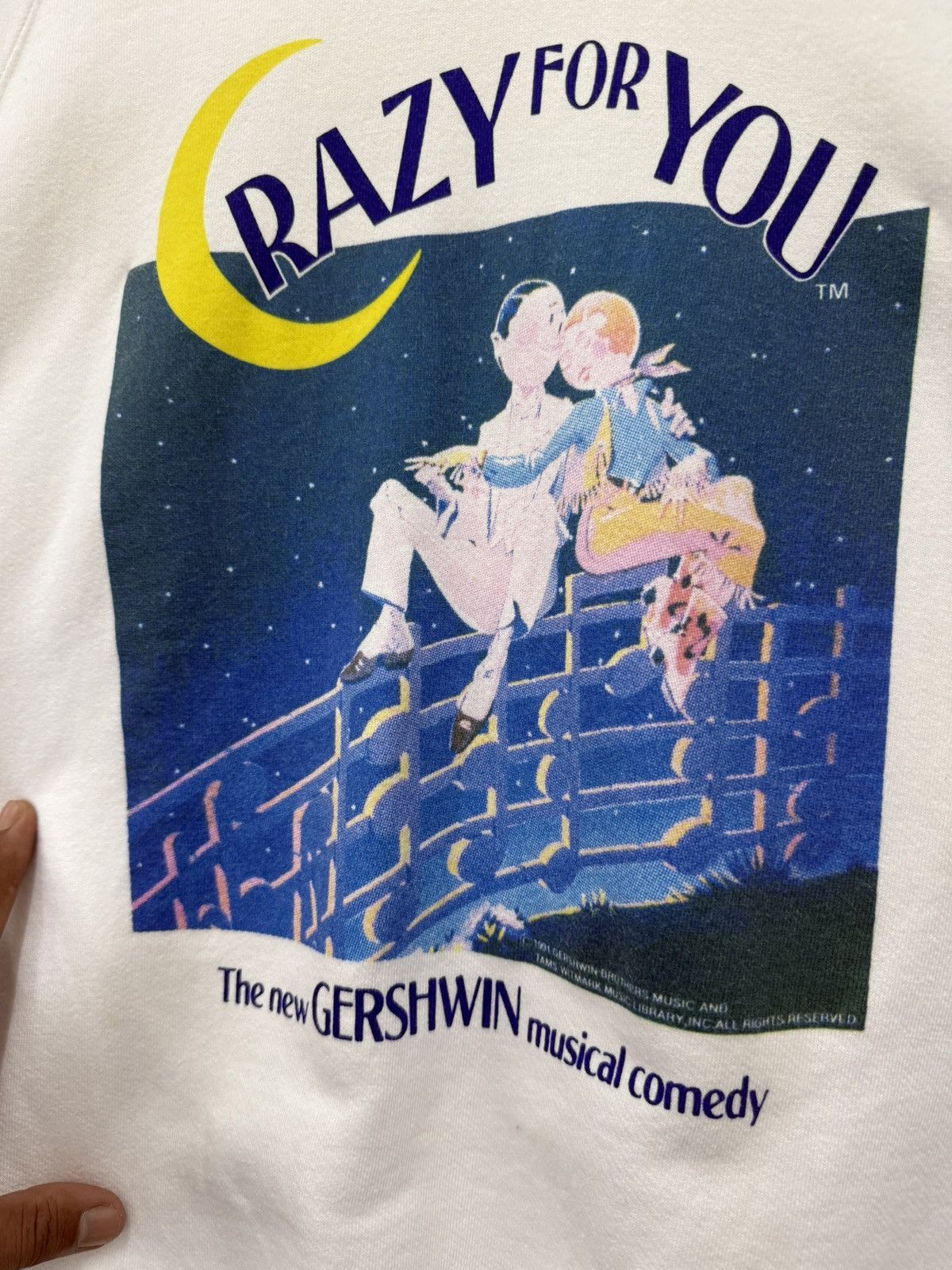 Vintage 🔥 Vintage 90's THE NEW GERSHWIN MUSICAL COMEDY SWEATSHIRTS Size US S / EU 44-46 / 1 - 4 Thumbnail