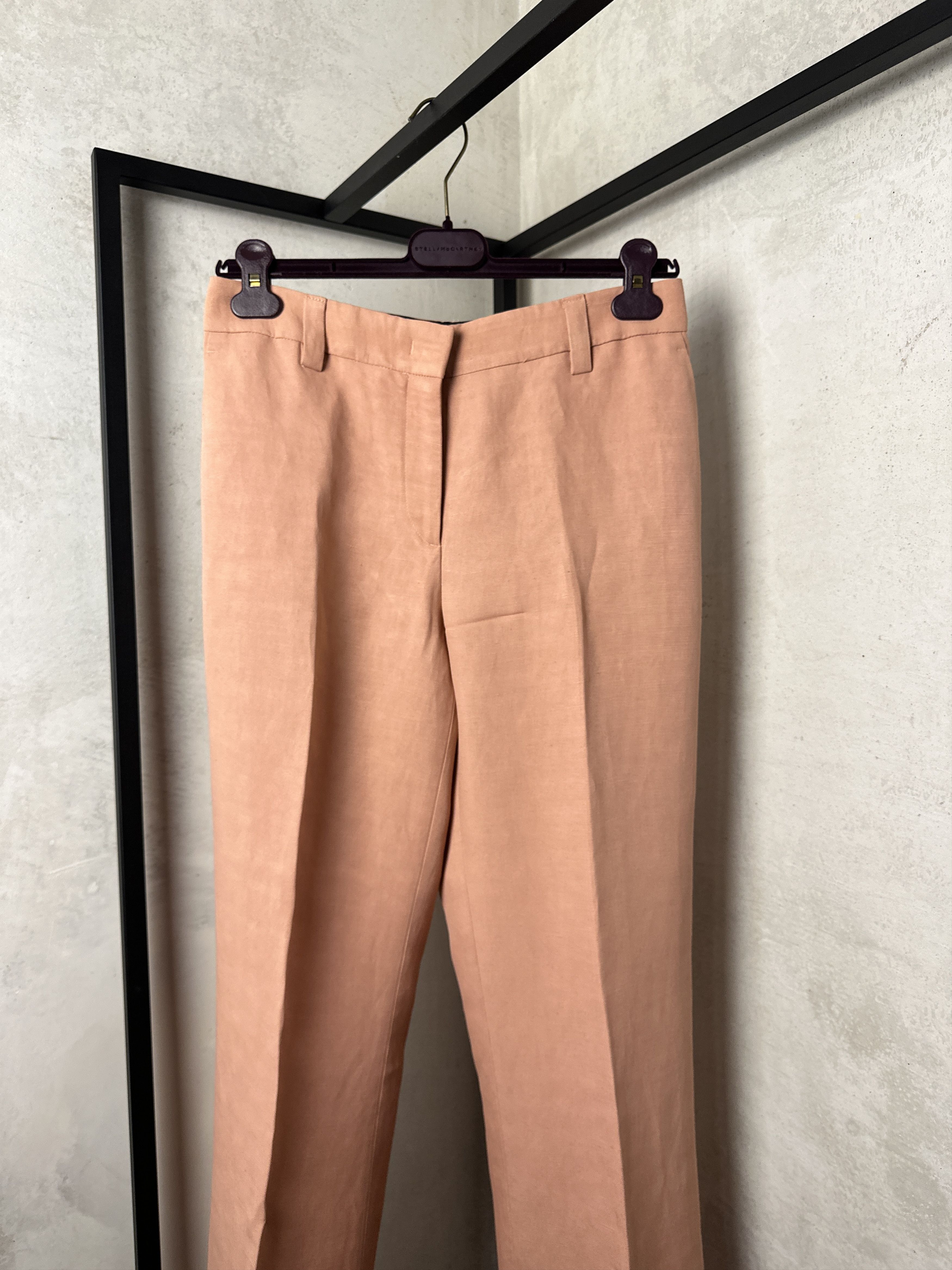Emilio Pucci Emilio Pucci Pink Blush Linen Blend Flared Trousers Size 27" / US 4 / IT 40 - 10 Thumbnail