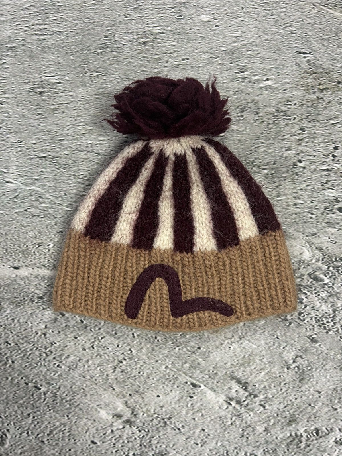 Evisu Evisu beanie Y2K seagull big logo wool Size ONE SIZE - 1 Thumbnail