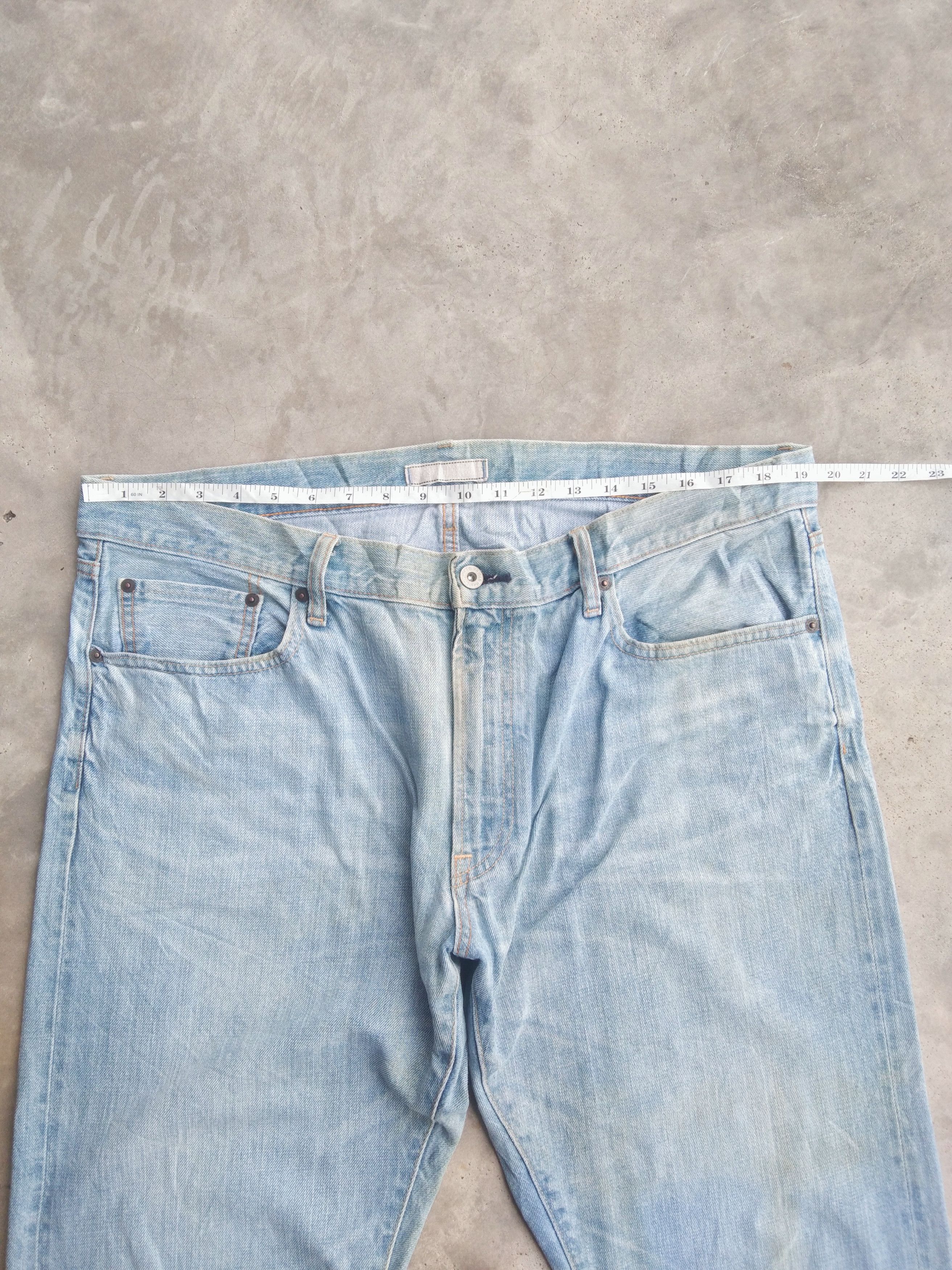 Japanese Brand Vintage Redline Uniqlo Faded Blue Selvedge Jeans 38x34 Size US 38 / EU 54 - 3 Thumbnail