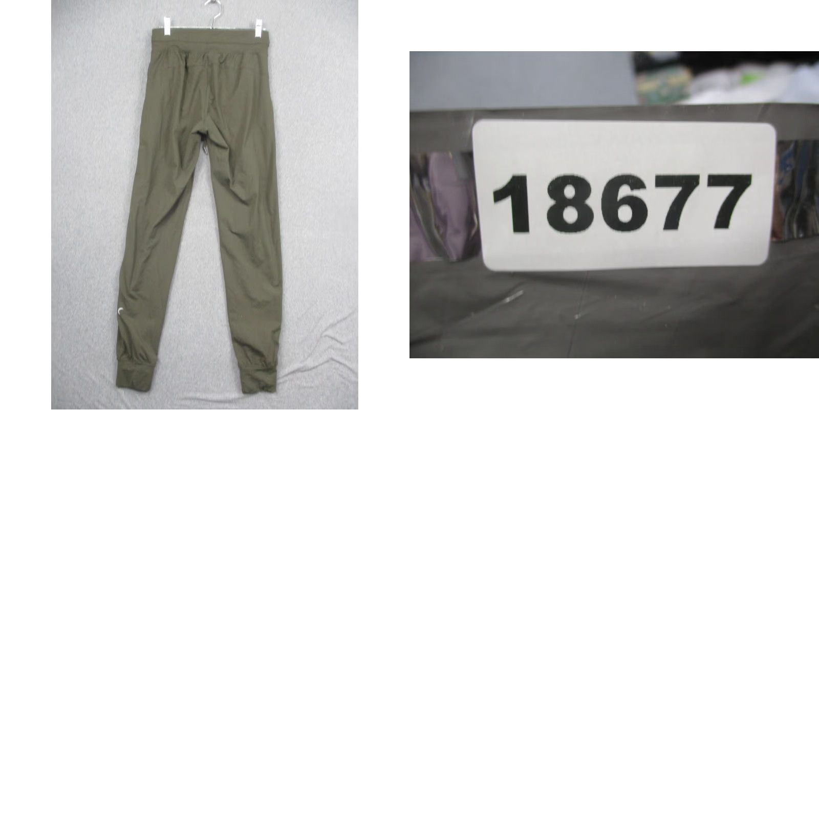 Vintage Zyia Active Pants Womens Large Green Nylon Spandex Joggers Athletic Stretch Size 36" / US 14 / IT 50 - 8 Thumbnail
