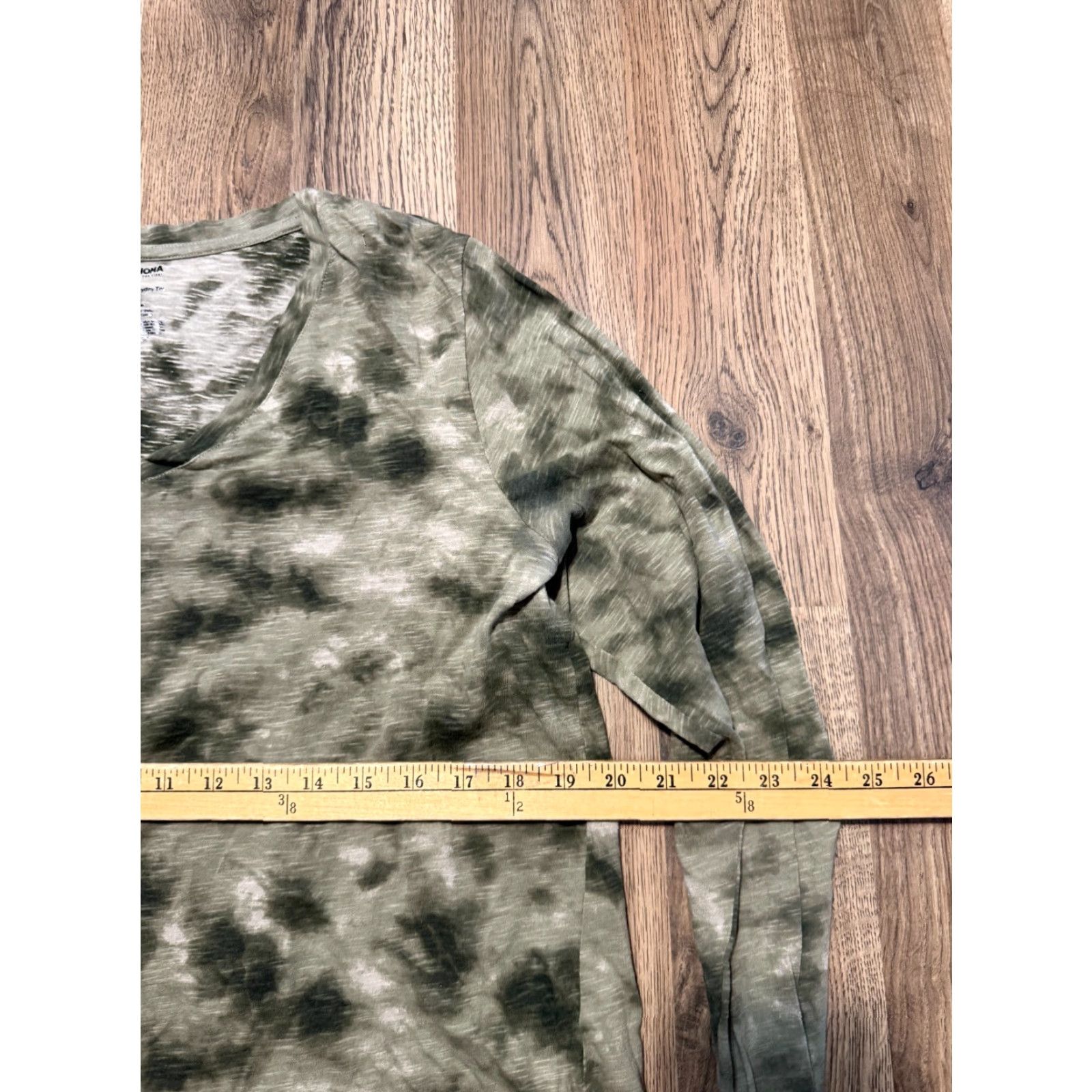 Vintage Sonoma Shirt Women's Large Green White V-neck Long Sleeve Shirt Size L / US 10 / IT 46 - 6 Thumbnail
