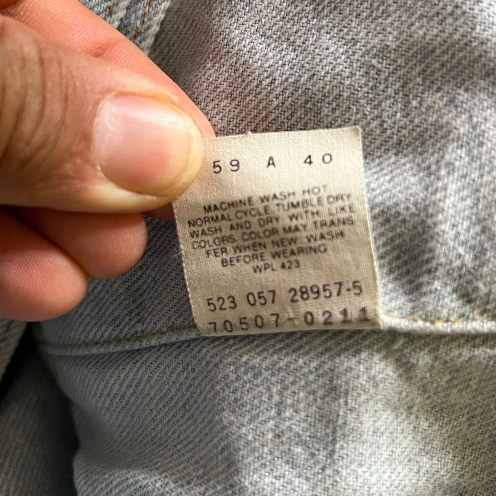 Levi's Vintage Levi’s 70507-0211 Denim Trucker Jacket Light Wash L Size US L / EU 52-54 / 3 - 5 Thumbnail