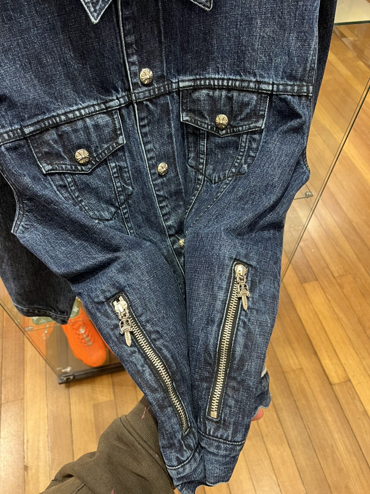 Chrome Hearts Chrome Hearts ‘Motorbreath’ Denim Jacket Size US XL / EU 56 / 4 - 3 Thumbnail