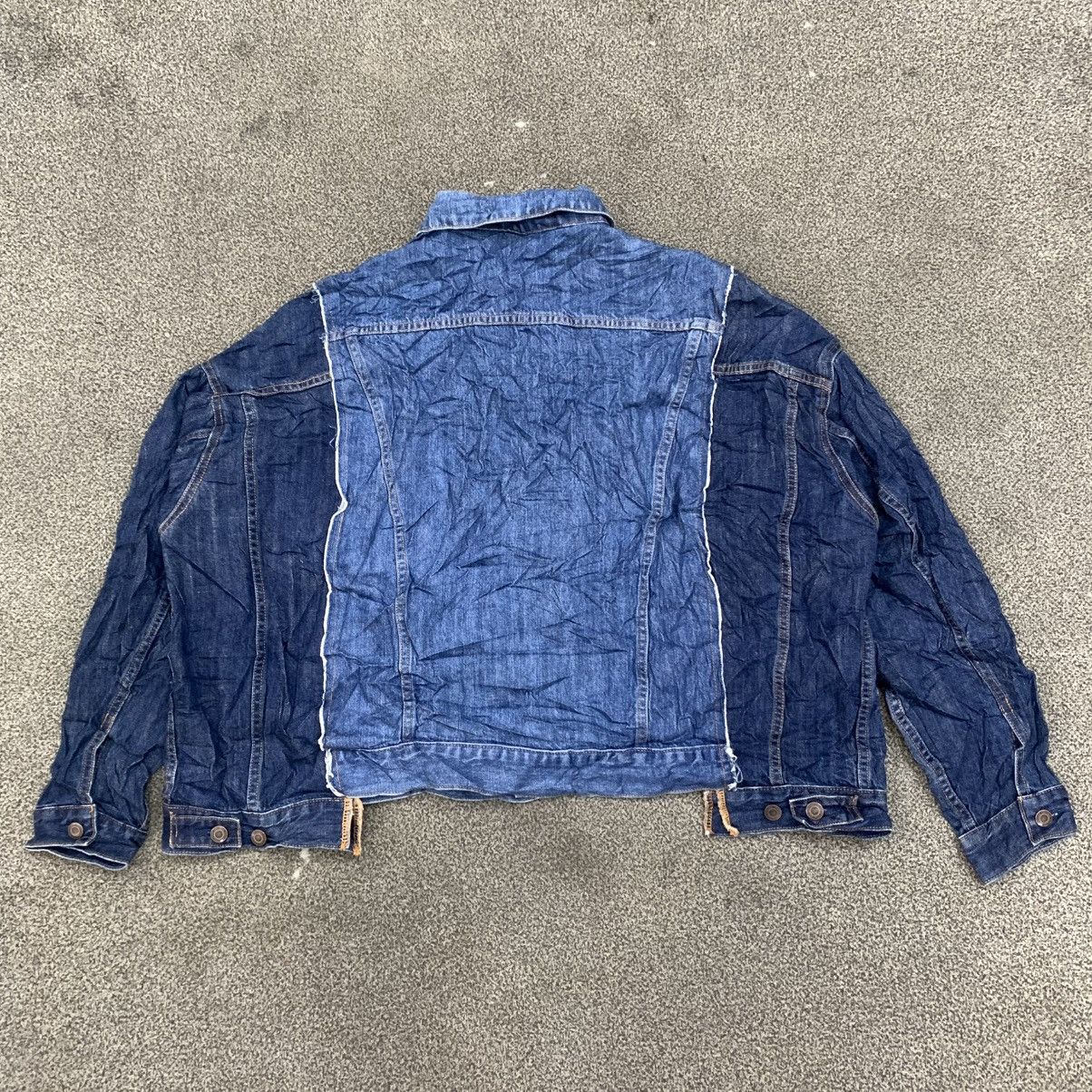 Japanese Brand NIKO AND RECONSTRUCTED DENIM JACKET BOXY OVERSIZE Size US L / EU 52-54 / 3 - 13 Thumbnail