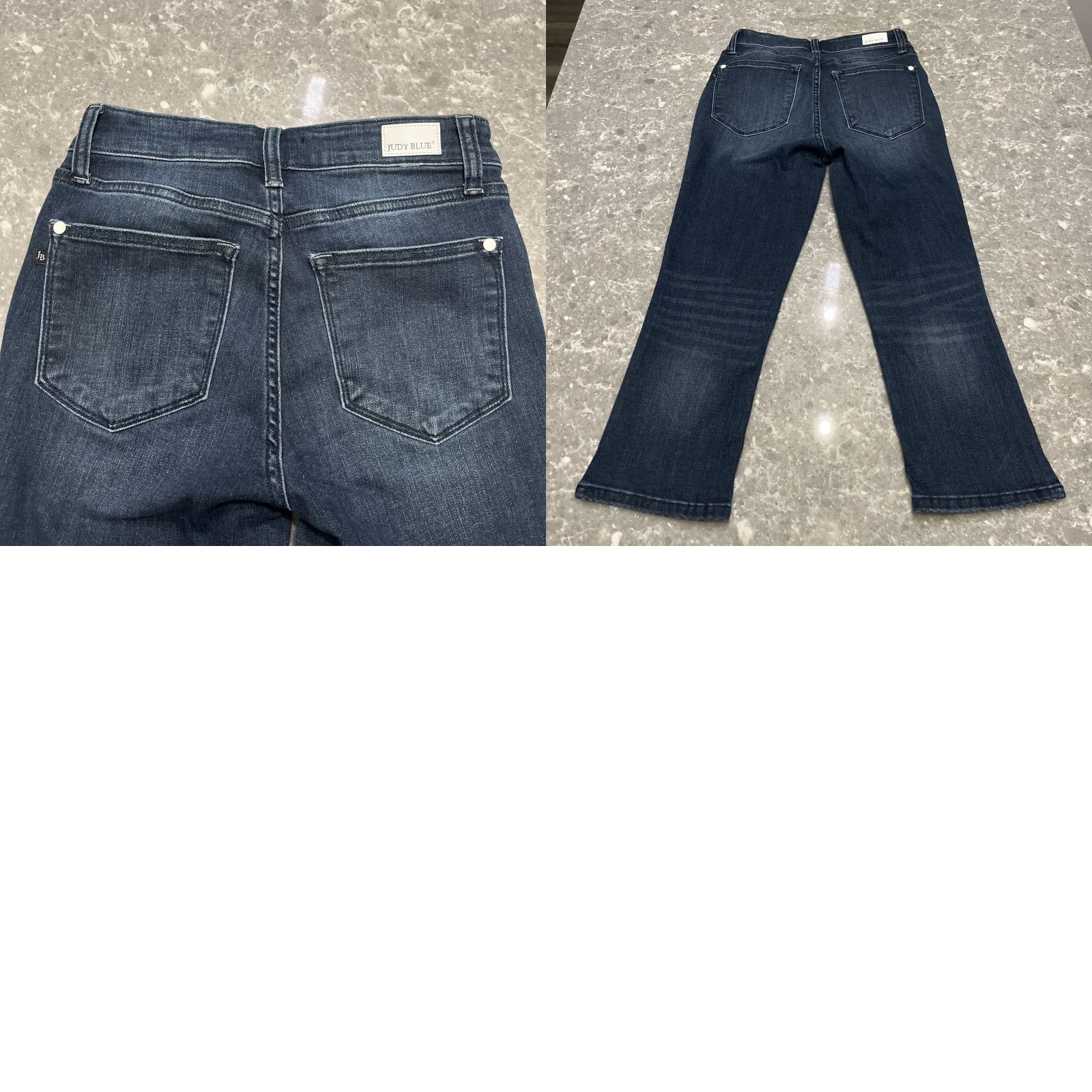 Vintage VINTAGE Exc Cond Judy Blue Jeans Womens 26 Skinny Capris Medium Blue 3/26 Size 26" / US 2 / IT 38 - 8 Thumbnail