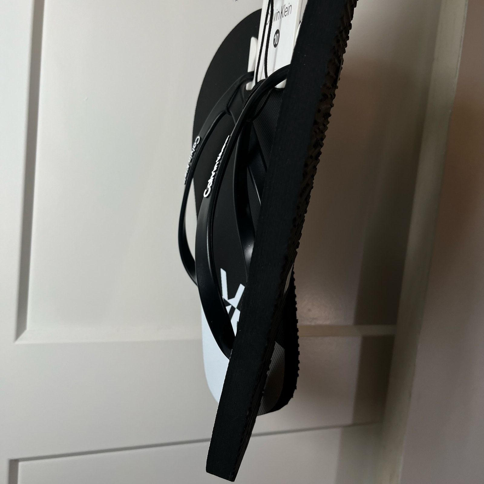 Calvin Klein •NEW• Calvin Klein CK Men’s Flip Flops in Black & White Size US 10 / EU 43 - 8 Thumbnail