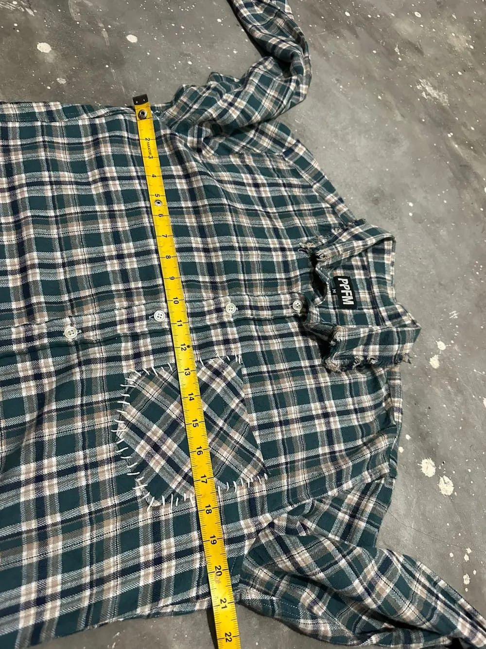 PPFM PPFM Flannel Frayed Hem Scab Pocket Design Shirt Size US M / EU 48-50 / 2 - 8 Thumbnail