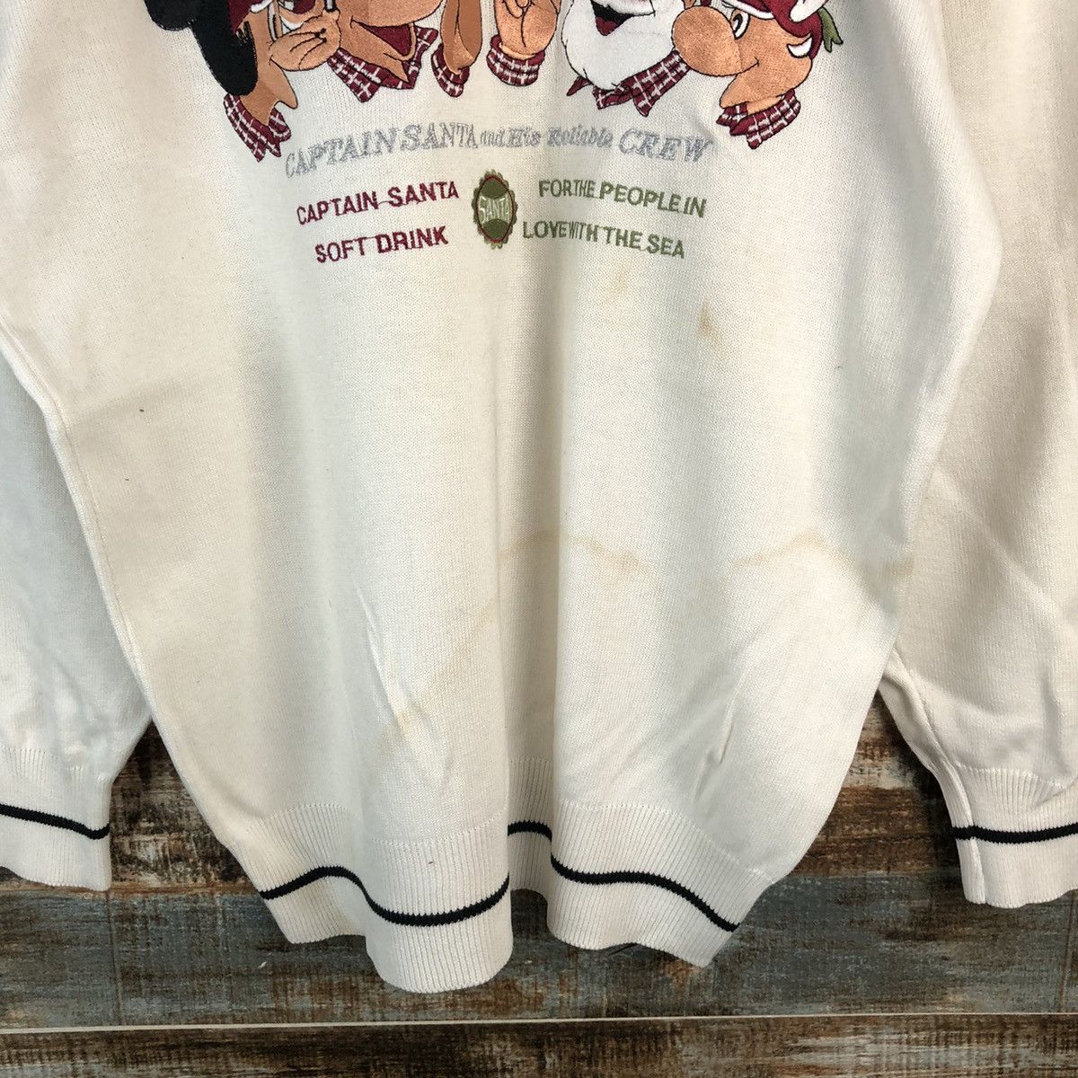 Captain Santors Captain Santa vintage White Sweatshirt #A1906 Size US M / EU 48-50 / 2 - 6 Thumbnail