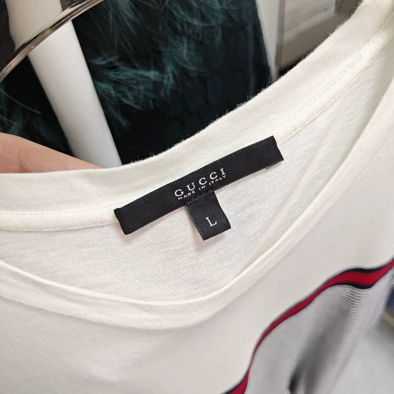 Gucci Gucci Striped round-neck short-sleeved T-shirt Size US L / EU 52-54 / 3 - 3 Thumbnail