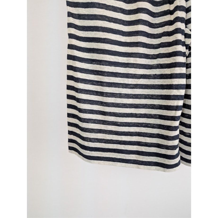 Gucci o1rshd1 Striped Linen Jersey Basket Pant in Navy/Milk Size US 30 / EU 46 - 13 Thumbnail