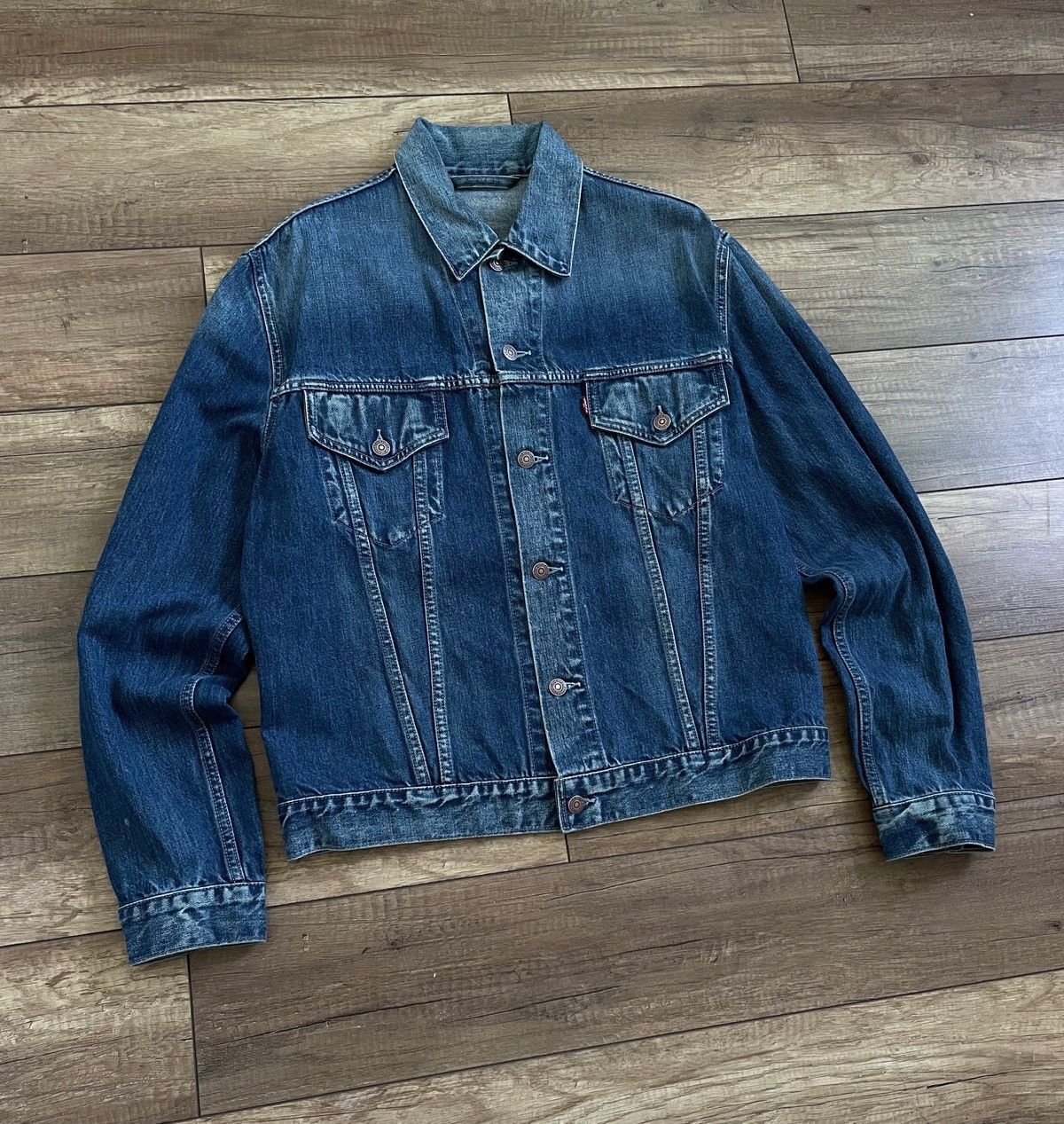 Levi's Vintage Levi's Washed Blue Denim Trucker Jeans Jacket Size US M / EU 48-50 / 2 - 5 Thumbnail