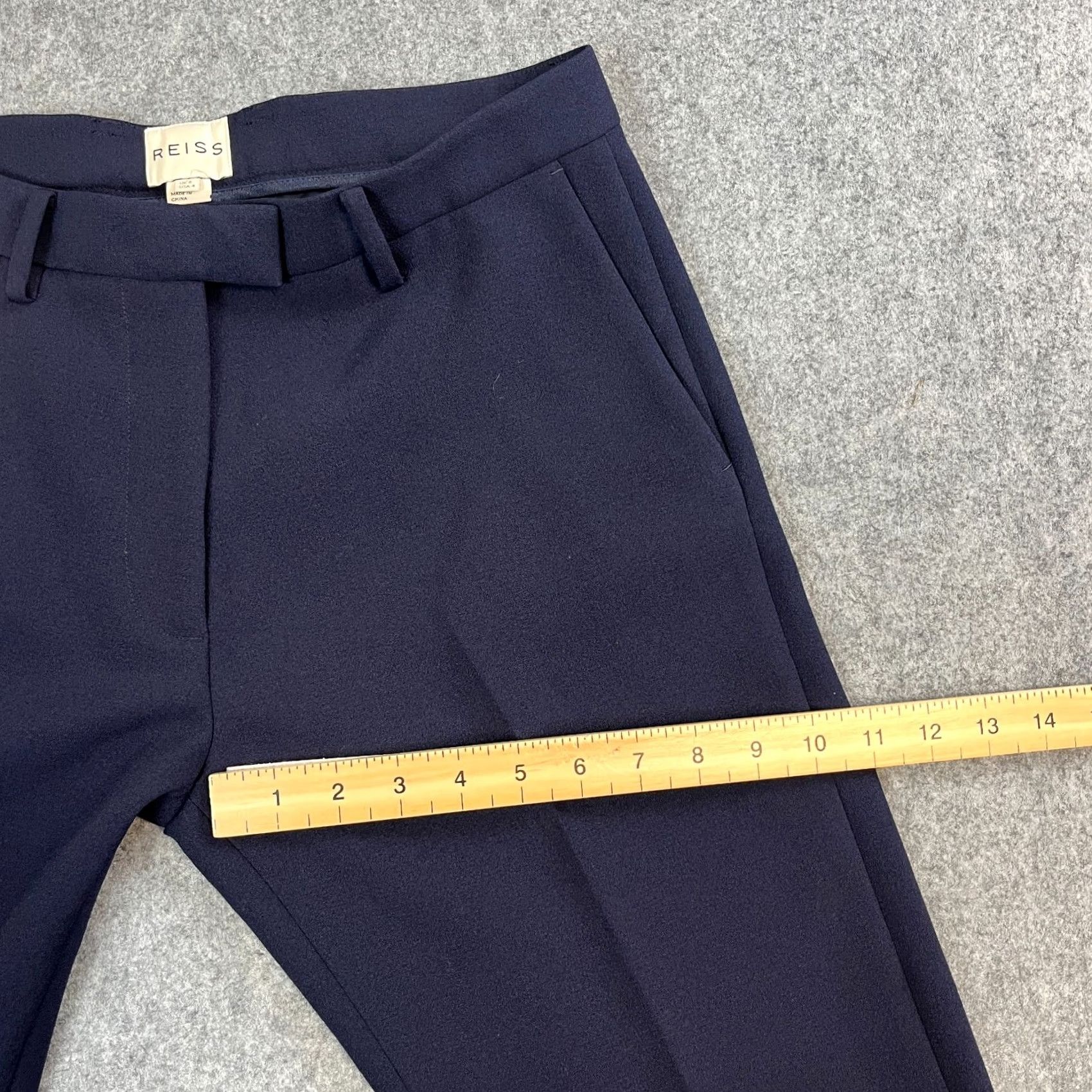 Reiss Reiss Womens Chino Trousers Pants Straight W30 UK 8 Pleated Blue BNWT Formal Size 30" / US 8 / IT 44 - 5 Thumbnail