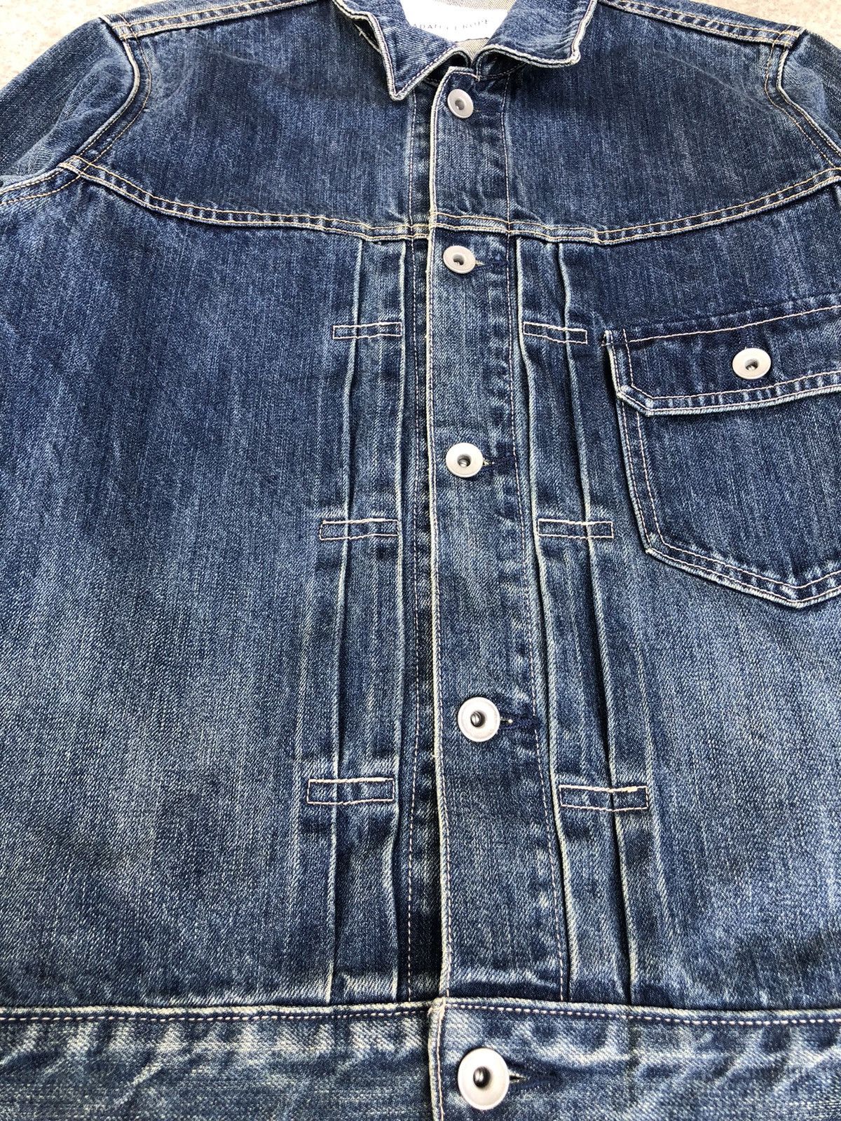 ADAM ET ROPE Type 1 Denim Jacket Distressed Denim Size US M / EU 48-50 / 2 - 13 Thumbnail