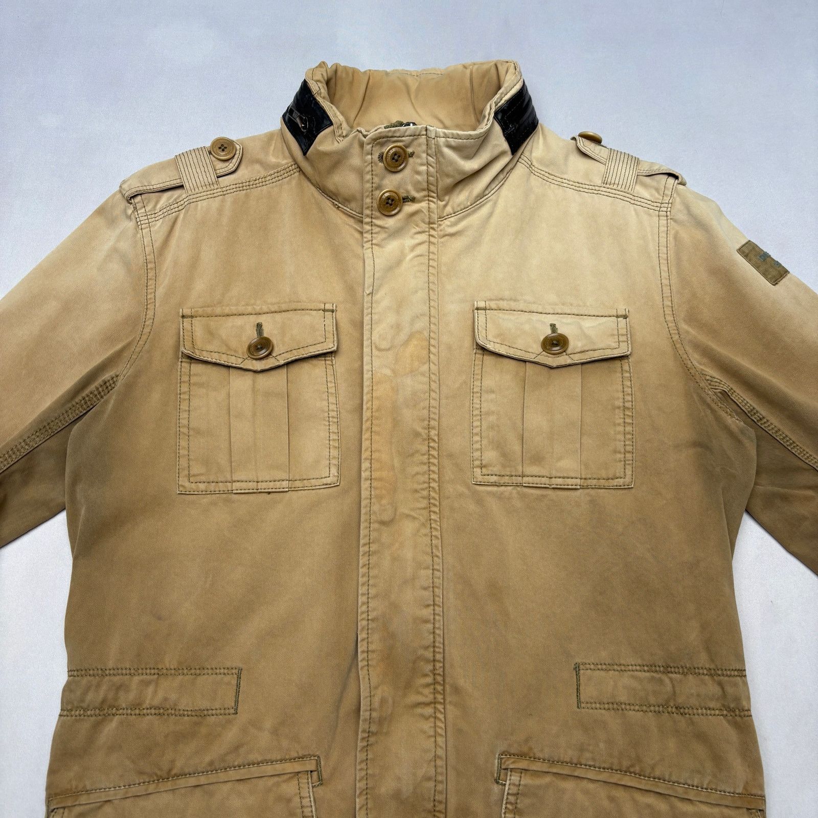 Diesel Vintage Diesel Faded Military Field Jacket Men's Small Y2K Size US S / EU 44-46 / 1 - 2 Thumbnail