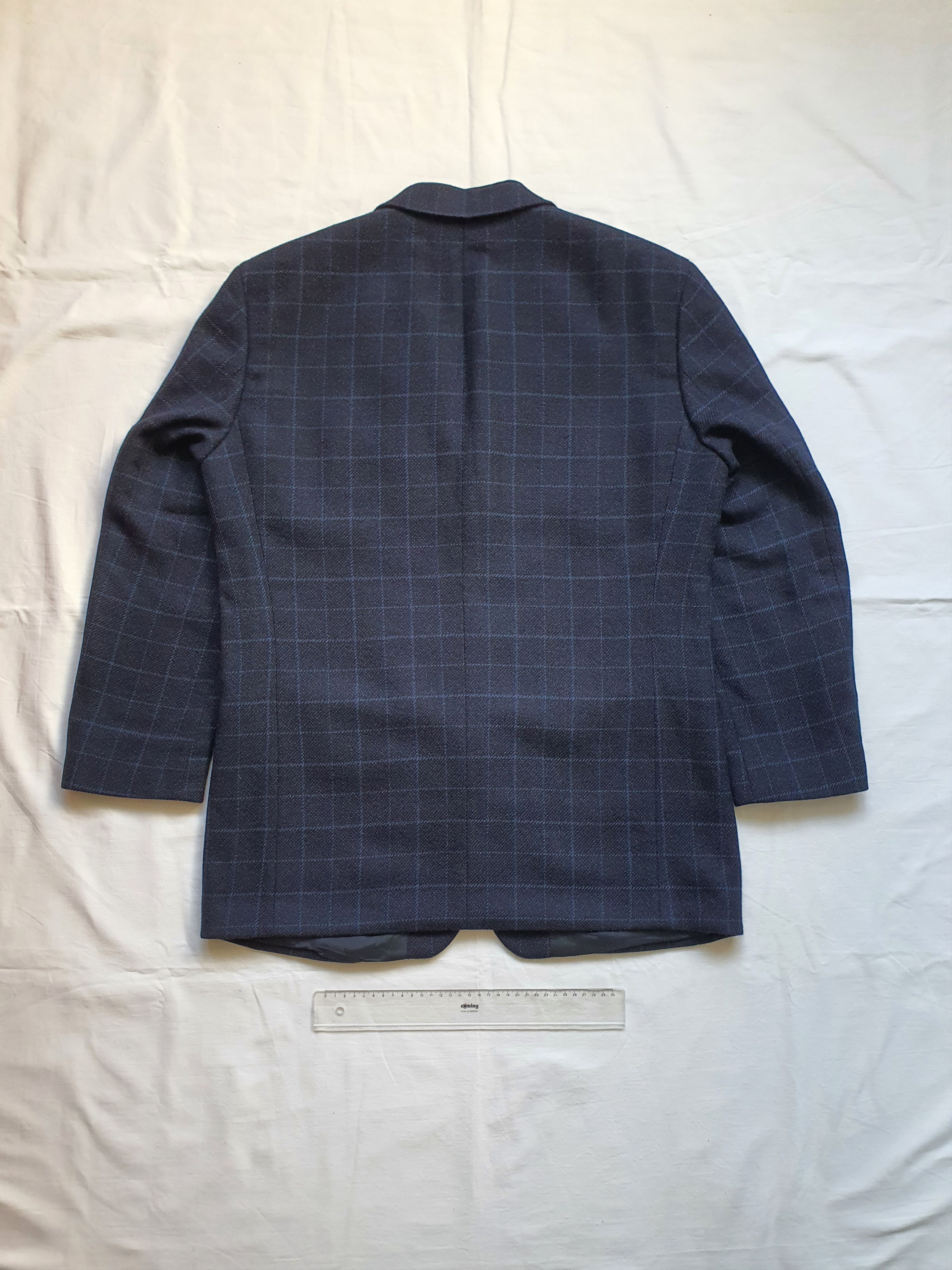 Yves Saint Laurent Vintage (80s 90s) Windowpane Sports Coat Jacket Size 40R - 2 Thumbnail