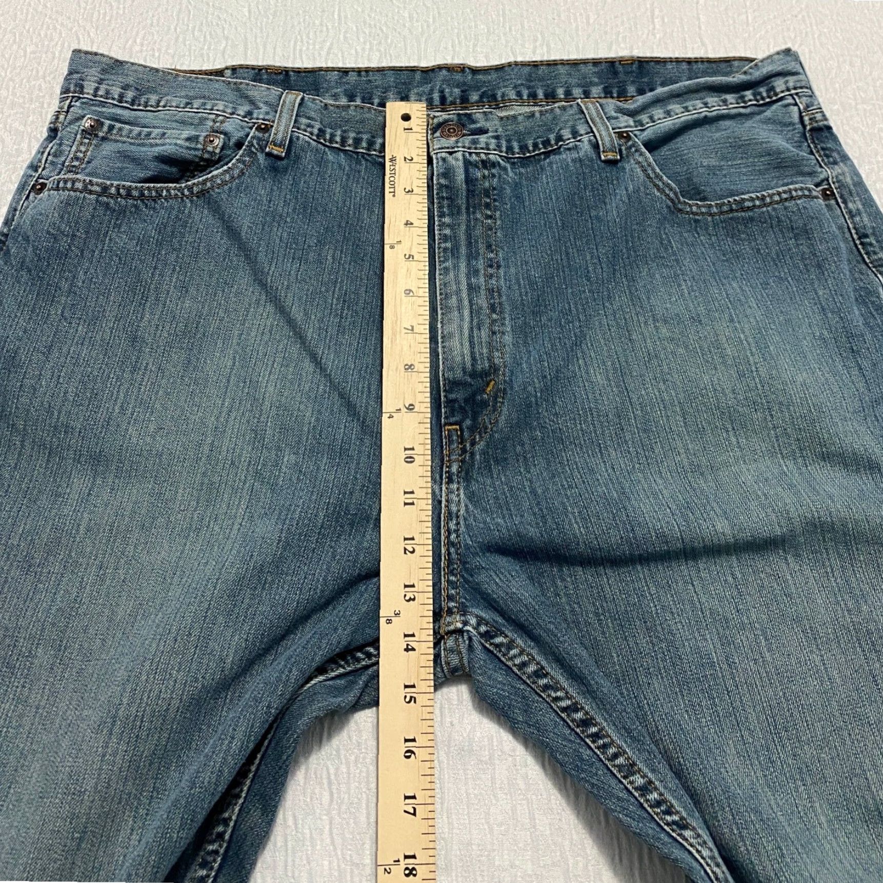 Levi's Levi's 559 Jeans Mens Size 44 Relaxed Straight Leg Blue Denim Pants Size US 44 / EU 60 - 6 Thumbnail