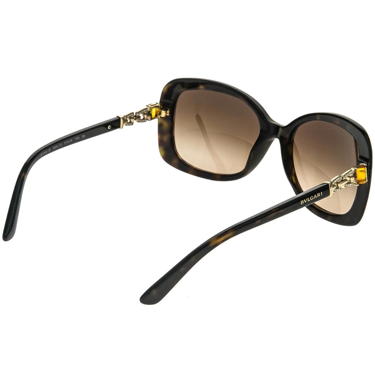 Bvlgari BVLGARI BV8144B 8144 CATENE Brown Gold Chain Sunglasses Size ONE SIZE - 7 Thumbnail