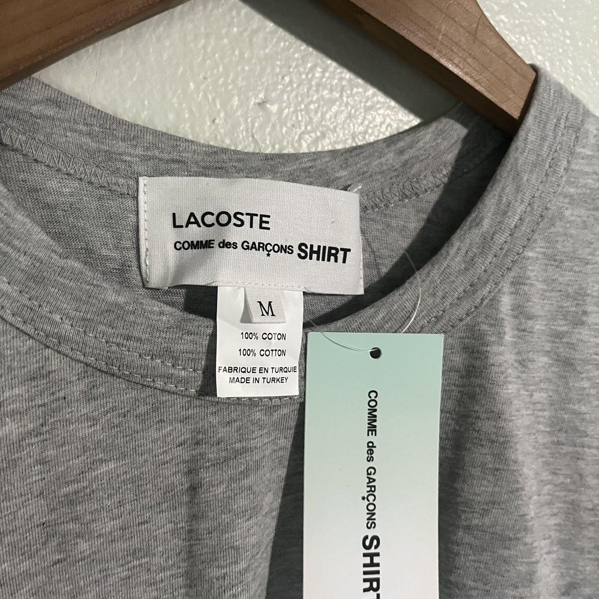 Comme des Garcons SHIRT × Lacoste Uneven Hem Tee Size US M / EU 48-50 / 2 - 8 Thumbnail