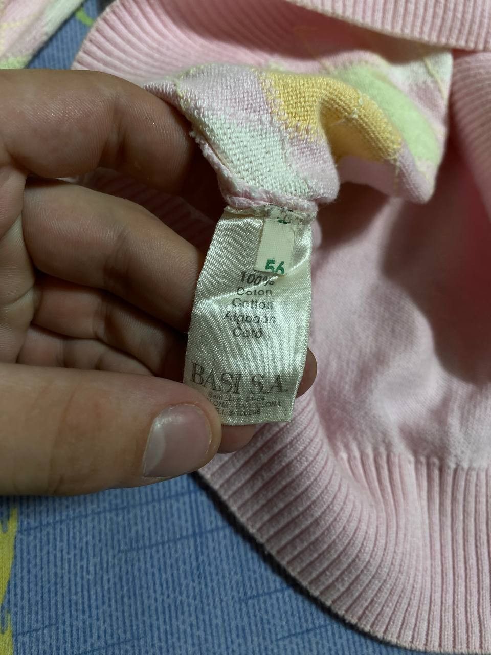 Lacoste Rare Vintage Lacoste Chemise Crewneck Knit Sweater Pink Size US S / EU 44-46 / 1 - 4 Thumbnail