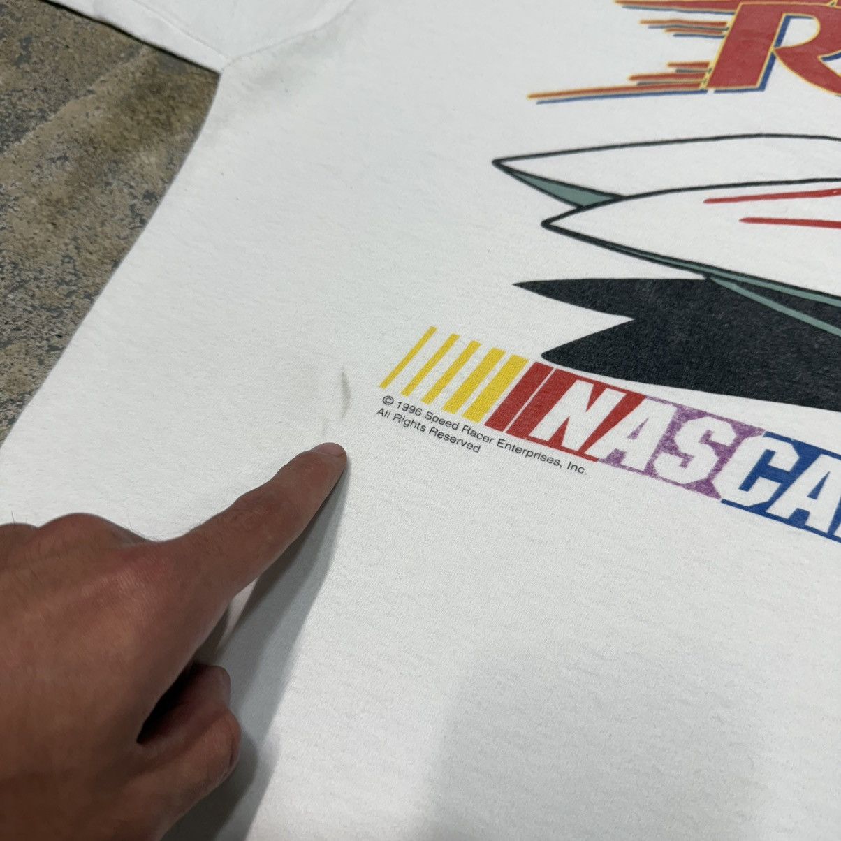 NASCAR Vintage Speed Racer Nascar Racing Tshirt Size US XL / EU 56 / 4 - 10 Thumbnail