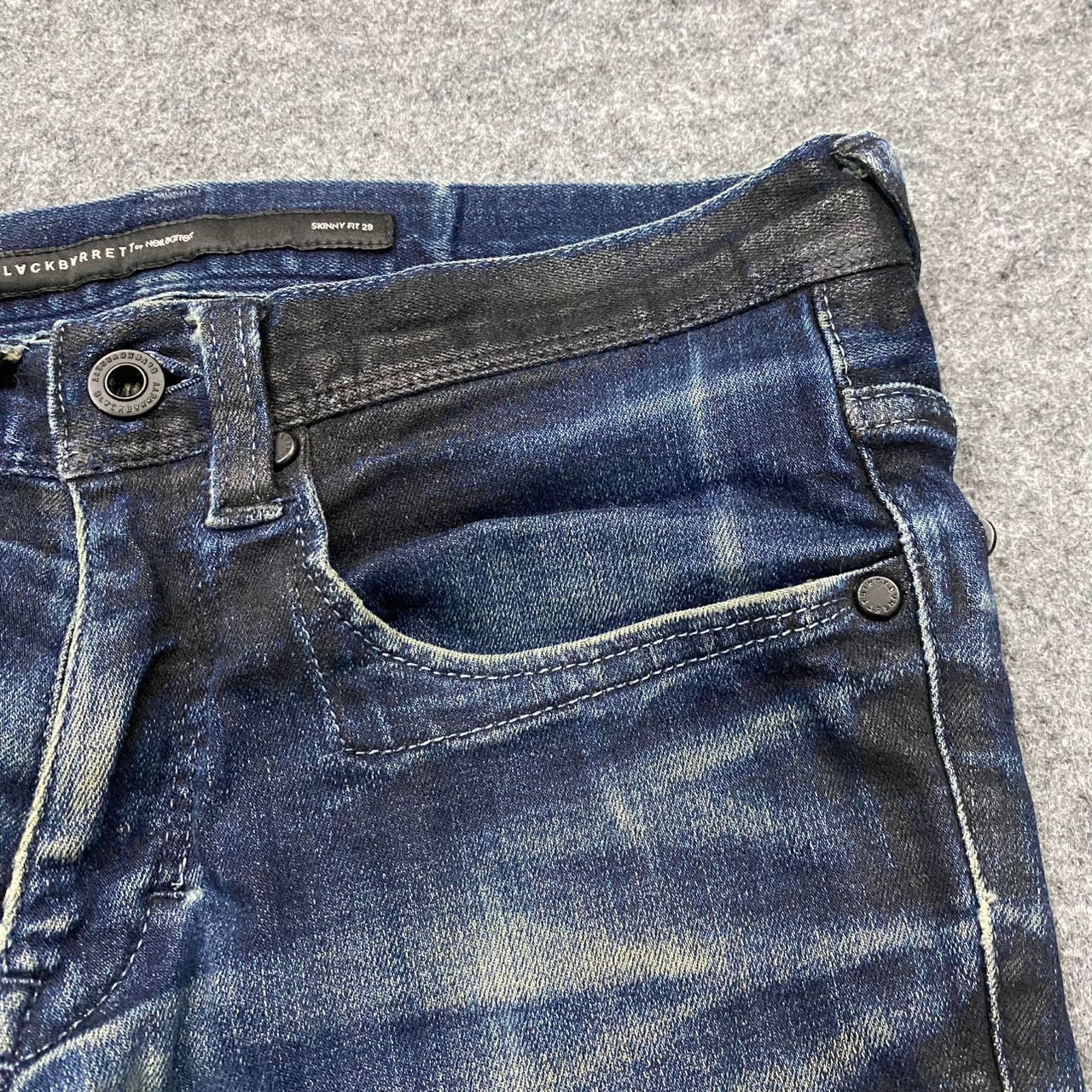 Black Barrett 💥Vintage Black Barrett by Neil Barrett Skinny Denim Size US 29 - 9 Thumbnail