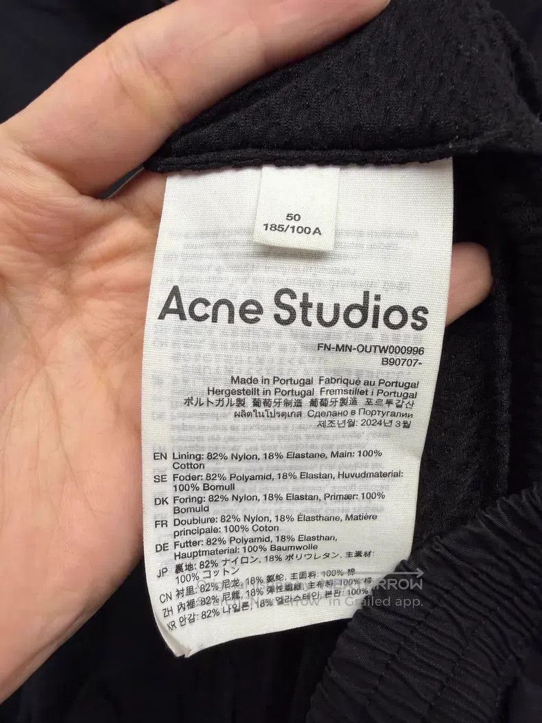 Acne Studios Acne Studios Leisure Zipper Elastic Sleeve Washed Distress Size US M / EU 48-50 / 2 - 4 Thumbnail
