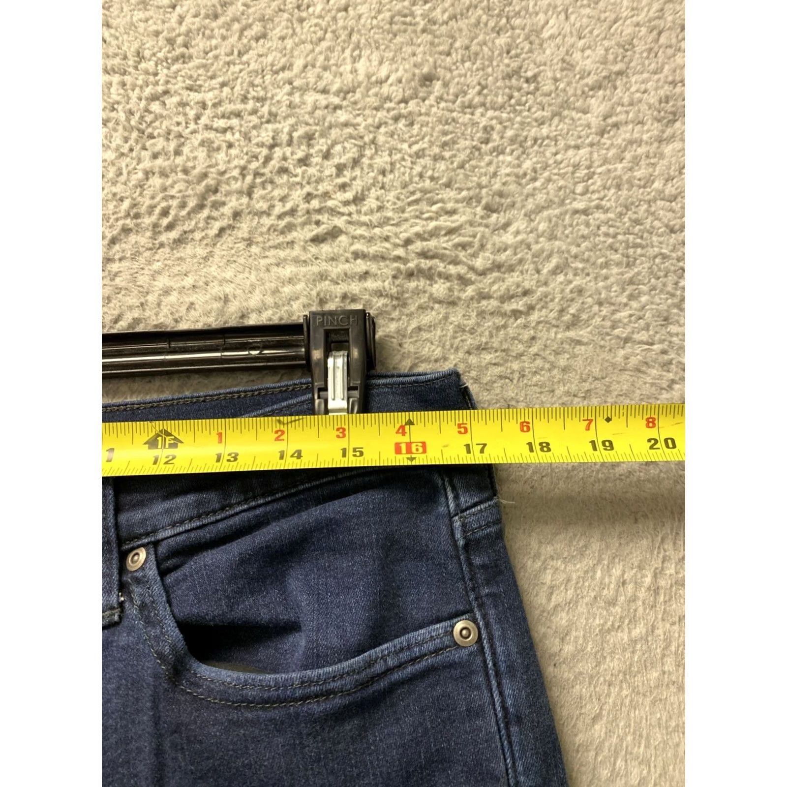 J.Crew J.CREW Jeans Slim Fit Dark Wash Denim Cotton 33x30 Mens Regular 770 Logo Button Rise Mid Blue Size US 33 - 3 Thumbnail