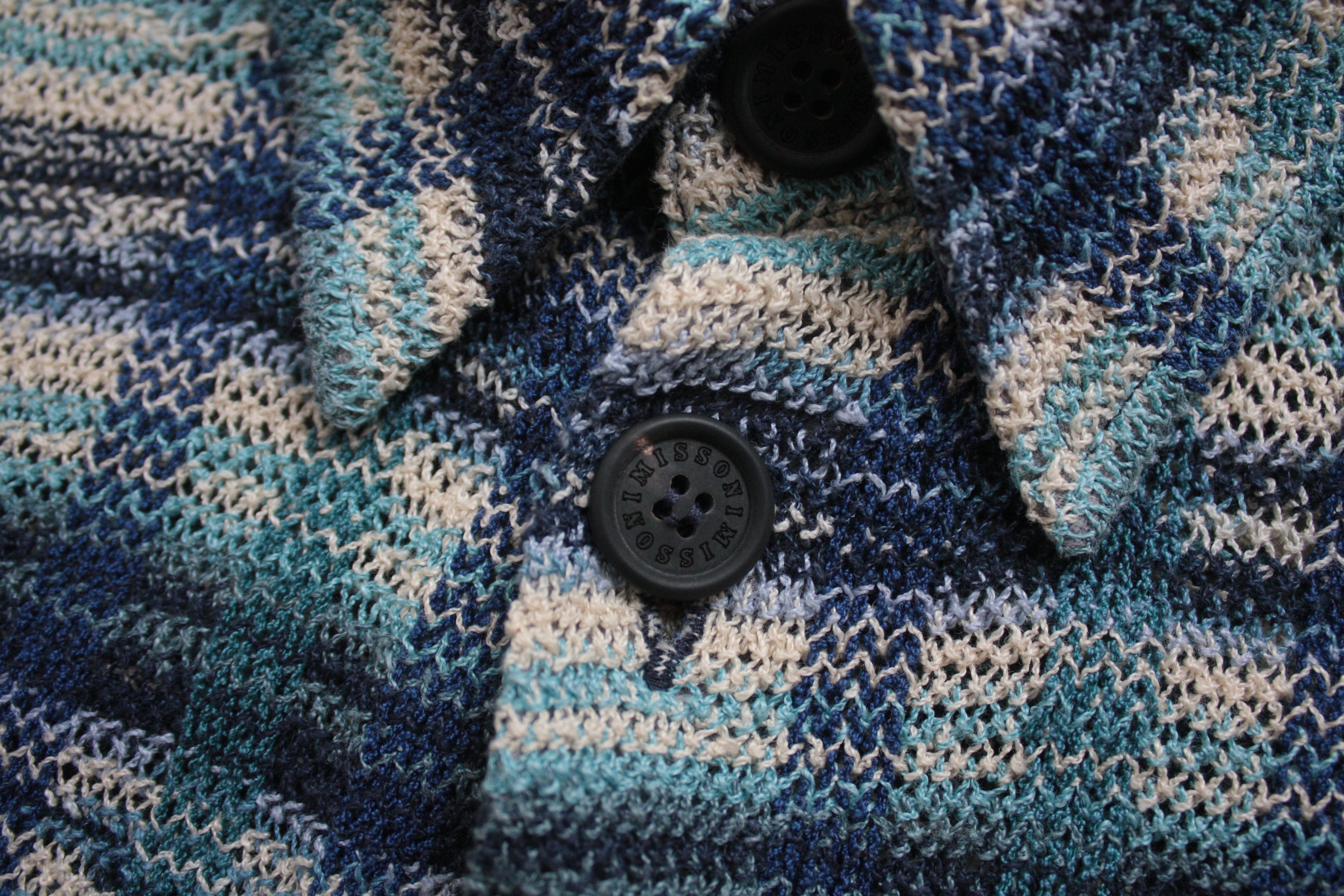 Missoni Missoni Blue Knitted Shirt Men's 48 Size US M / EU 48-50 / 2 - 5 Thumbnail