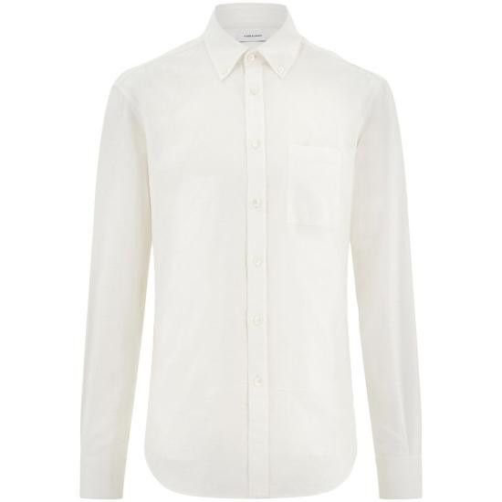 Salvatore Ferragamo SALVATORE FERRAGAMO Men Long Tops 144352 0780413 BIBEI WHITE Size US M / EU 48-50 / 2 - 1 Thumbnail