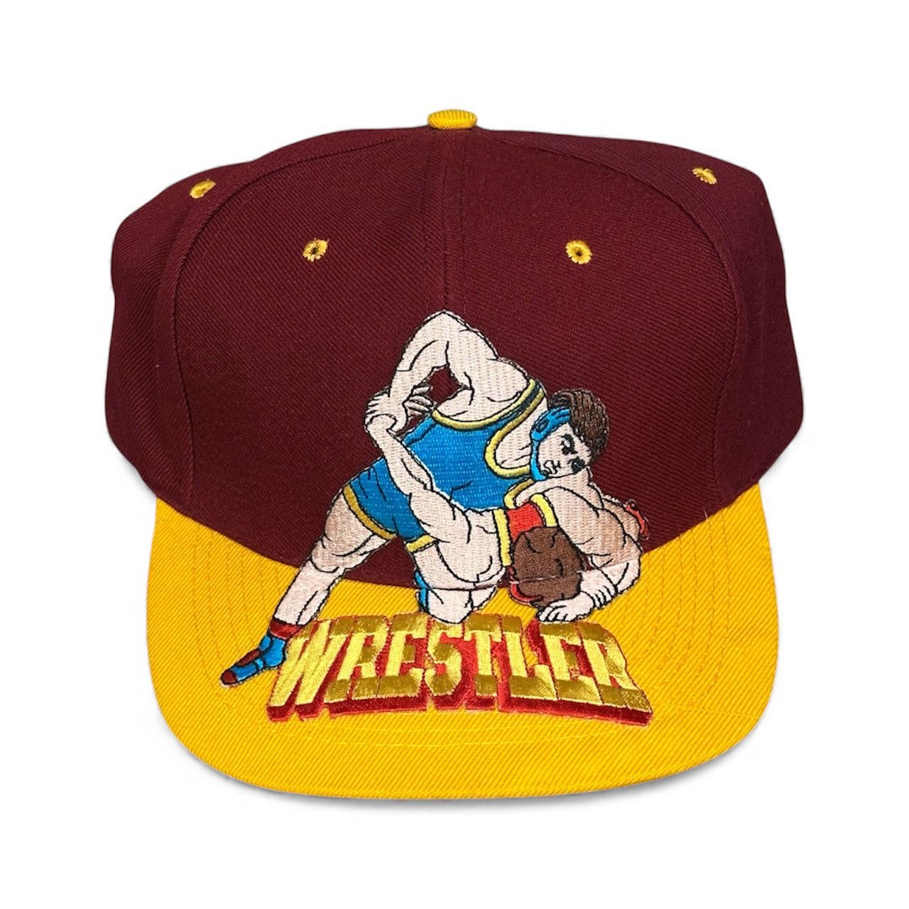 Vintage Vintage Wrestler Embroidered Snapback Hat Size ONE SIZE - 1 Thumbnail