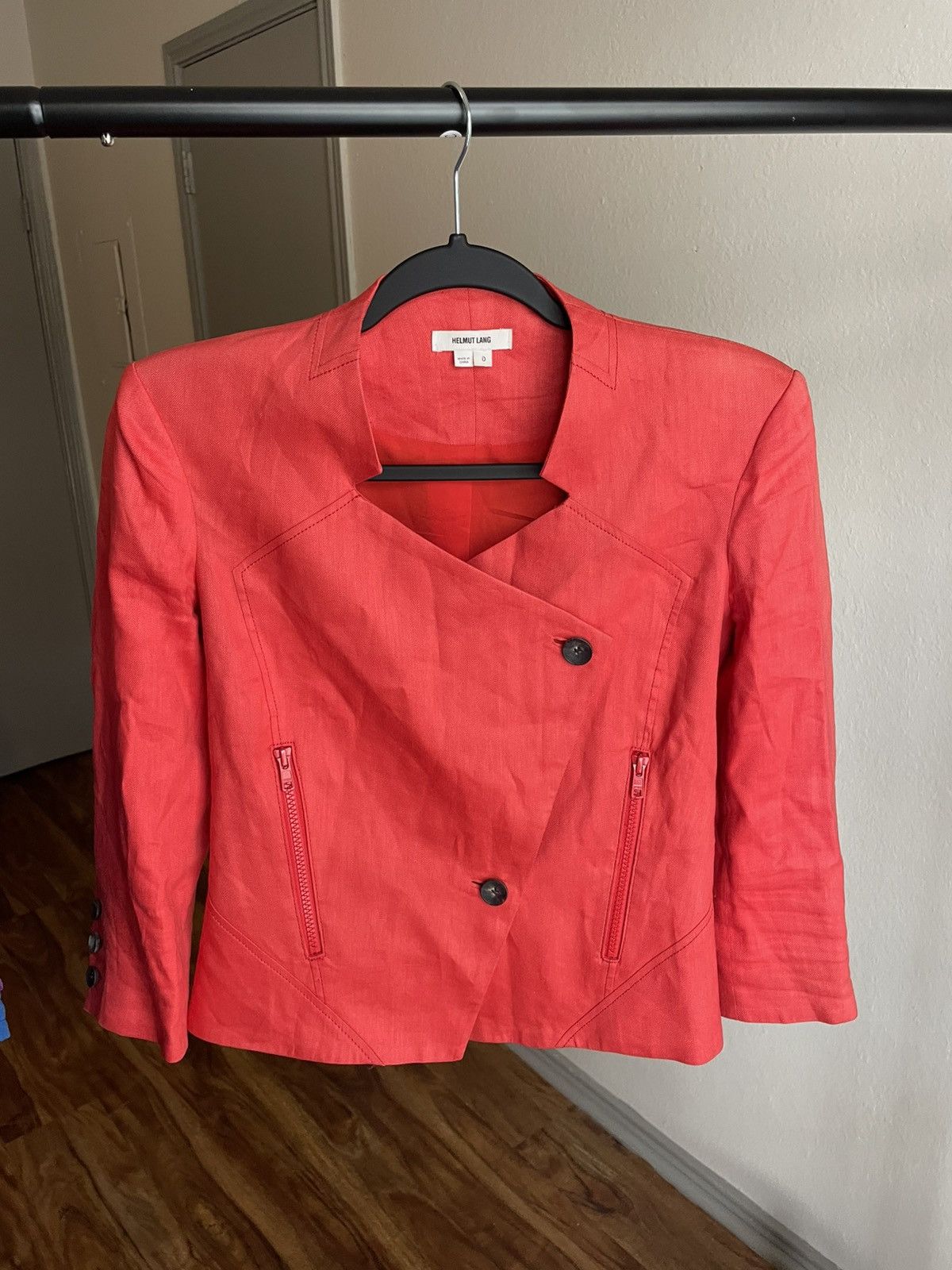 Helmut Lang Helmut Lang Linen Blazer Womens sz 0 Size S / US 4 / IT 40 - 1 Thumbnail