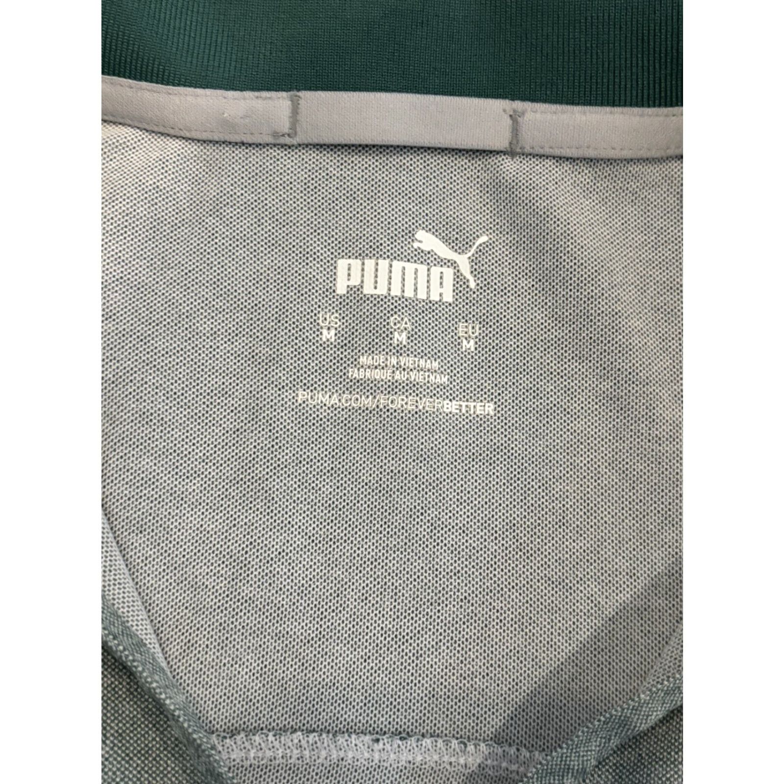 Puma PUMA Golf Polo Sleeveless Shirt Womens Medium Green V Neck Active Outdoor Size M / US 6-8 / IT 42-44 - 2 Thumbnail